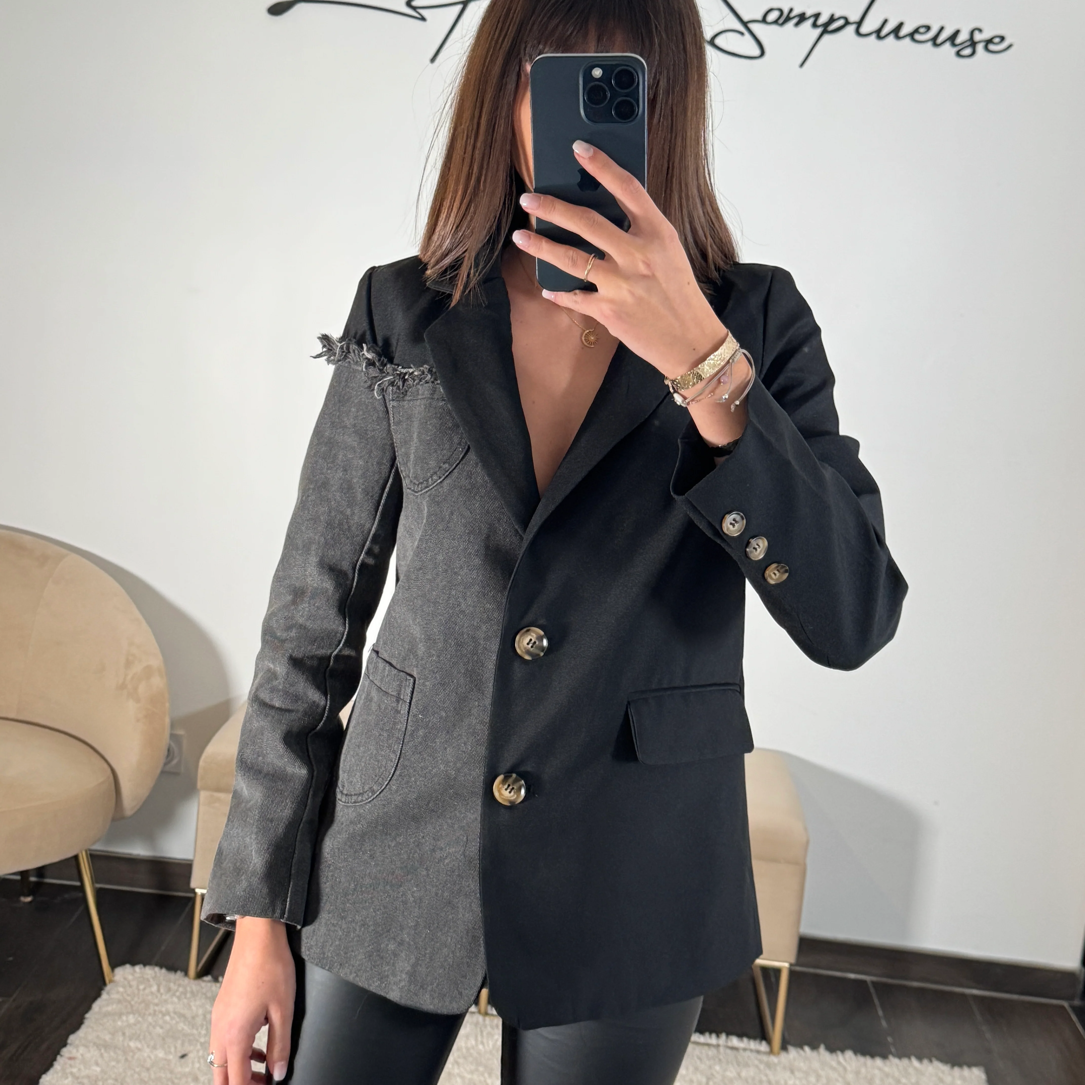 BLAZER NOIR GRIS ADAM - Image 3