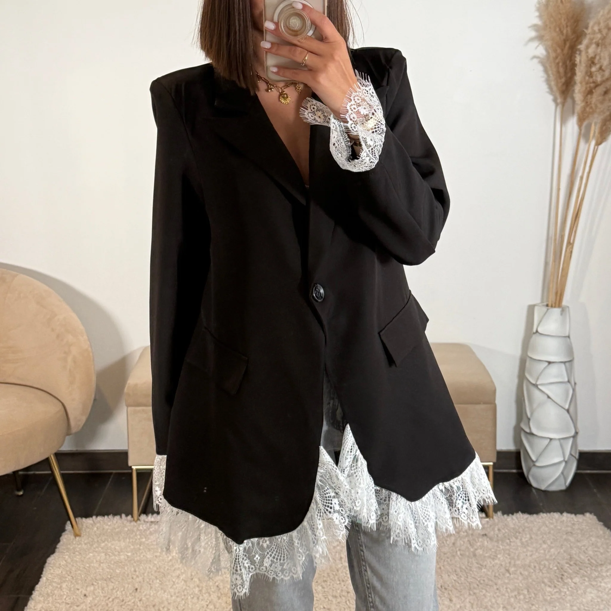 BLAZER NOIR DENTELLE ZELLY - Image 2