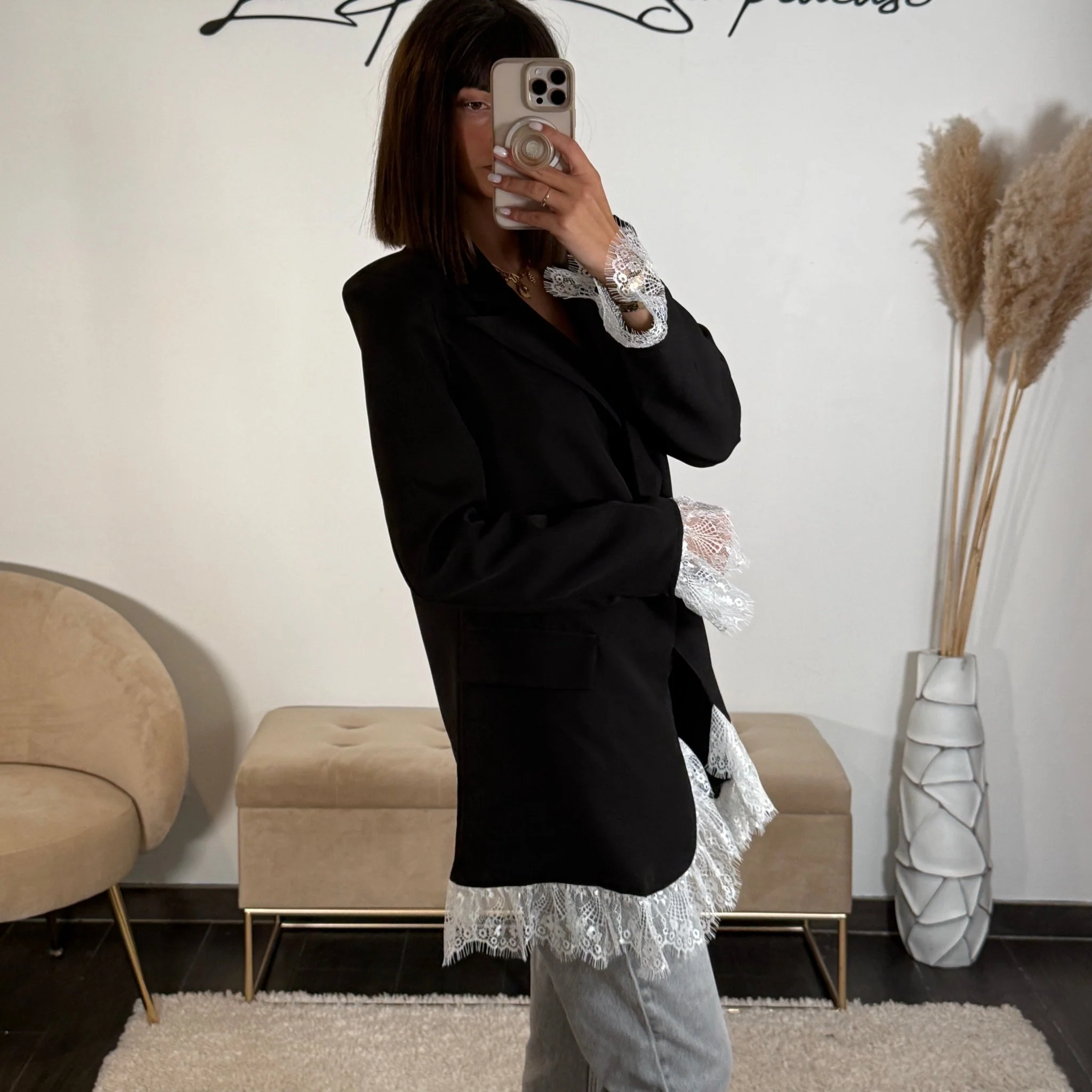 BLAZER NOIR DENTELLE ZELLY - Image 3