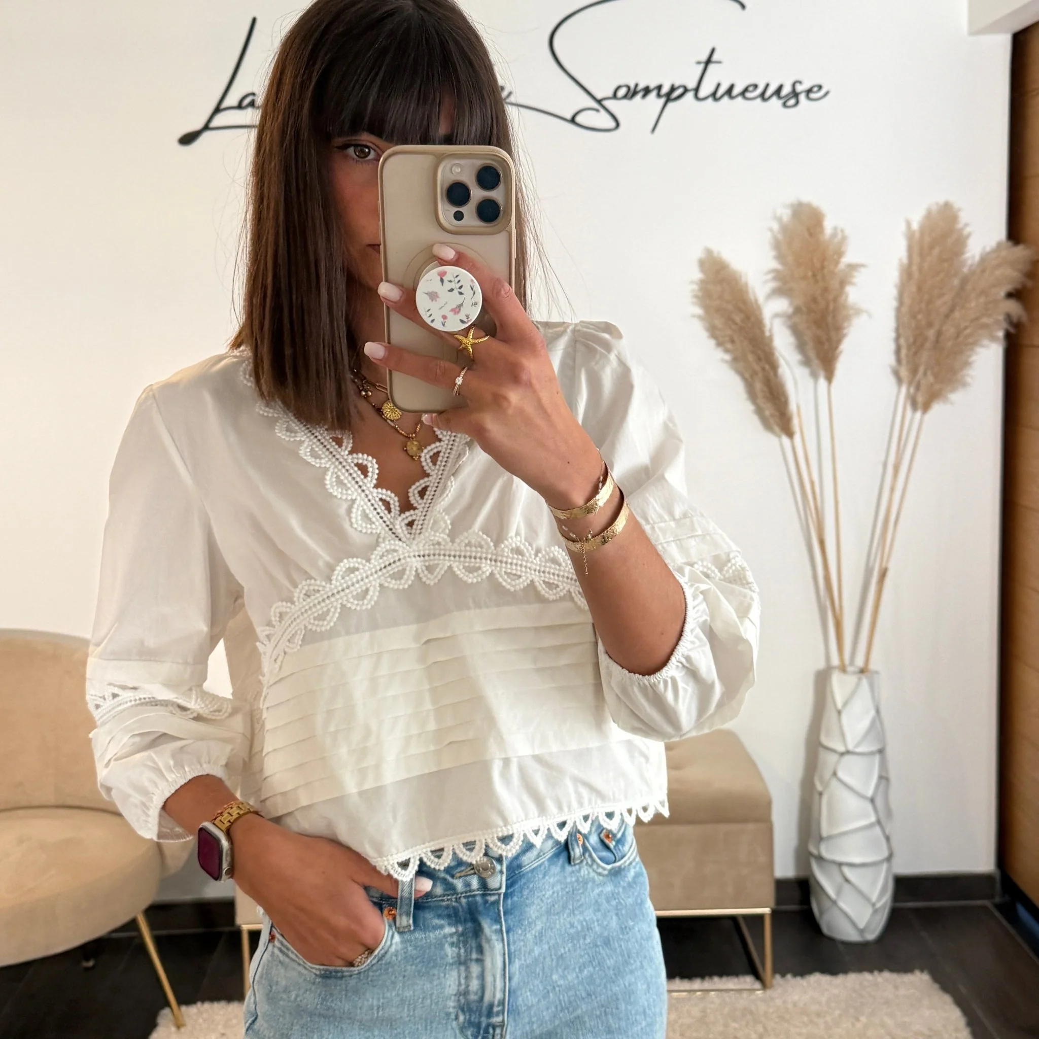 BLOUSE BLANCHE SUN