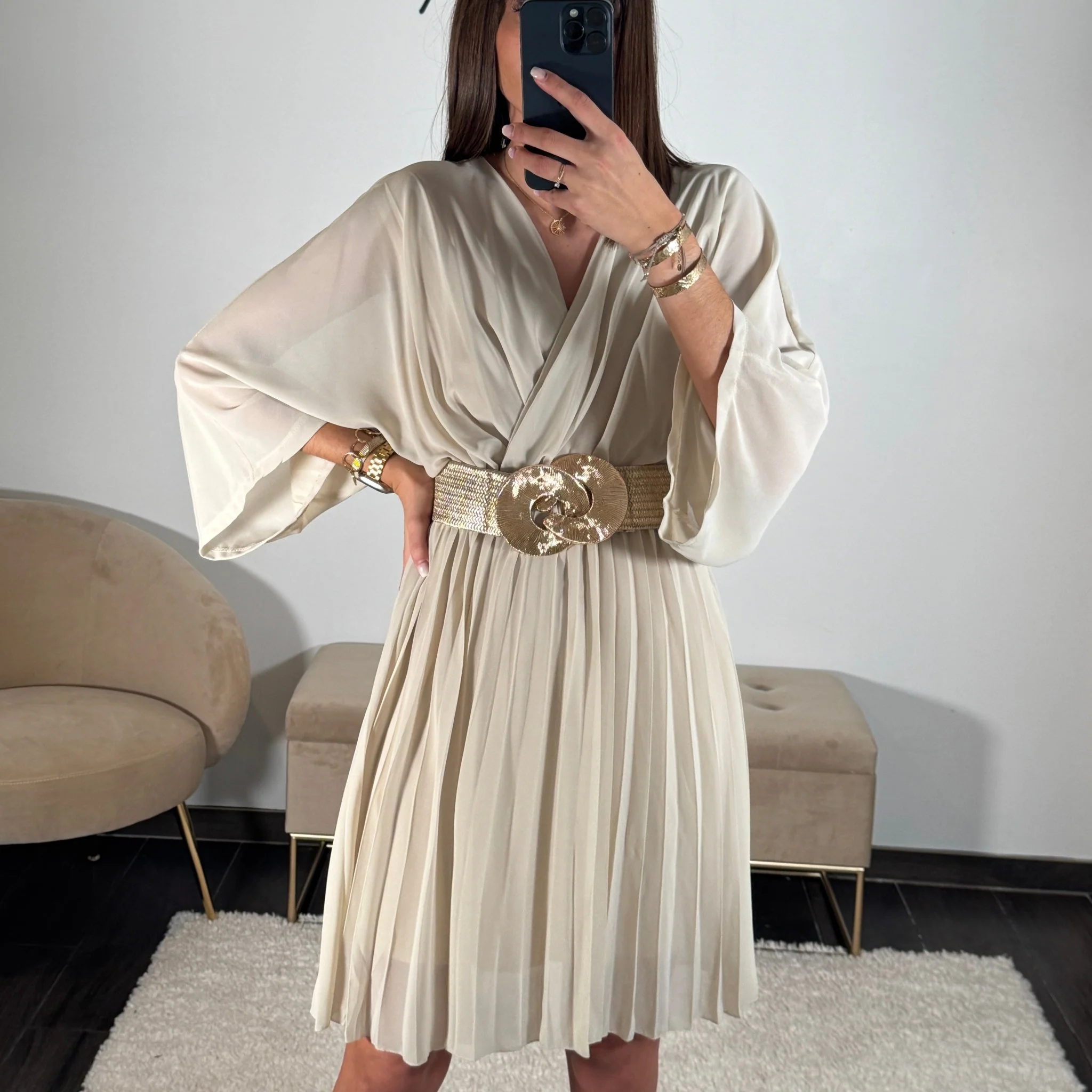 CEINTURE GOLD ELASTIQUE ANNELISE - Image 4