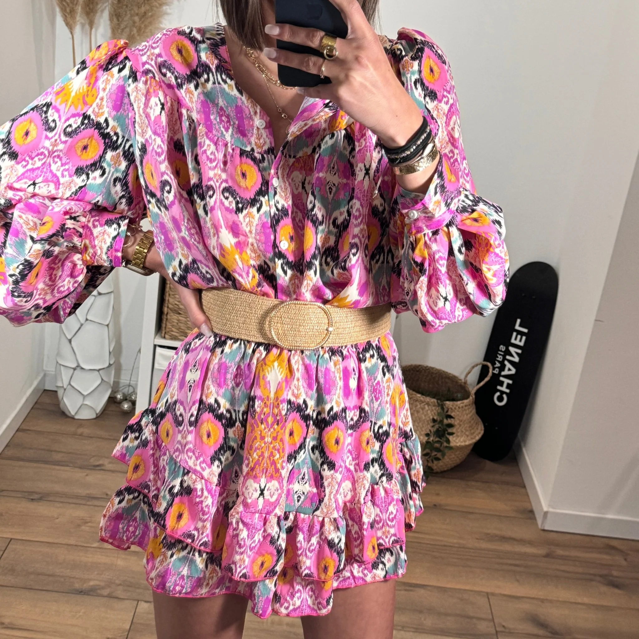 CHEMISE IMPRIME ROSE MANDY - Image 4