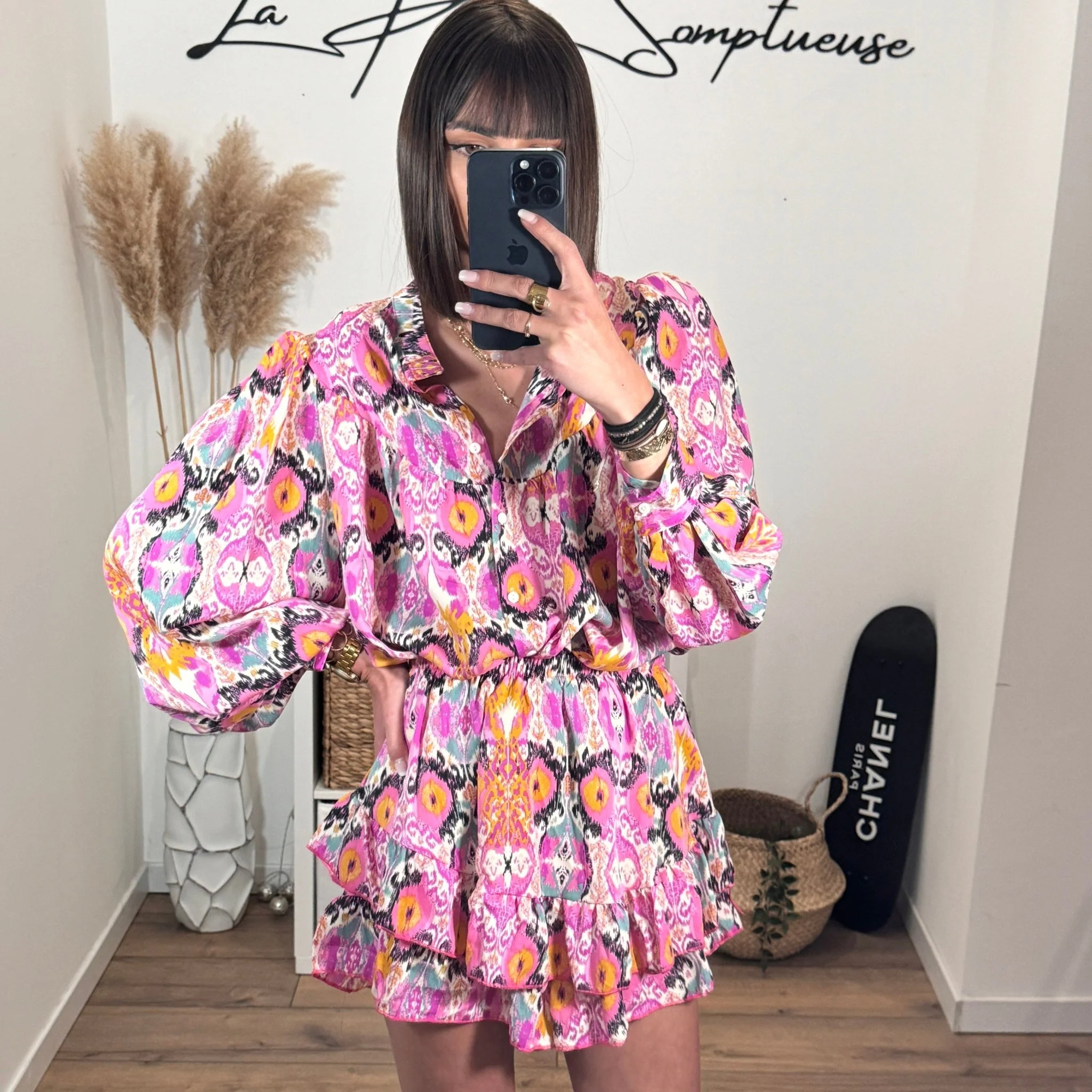 CHEMISE IMPRIME ROSE MANDY - Image 5
