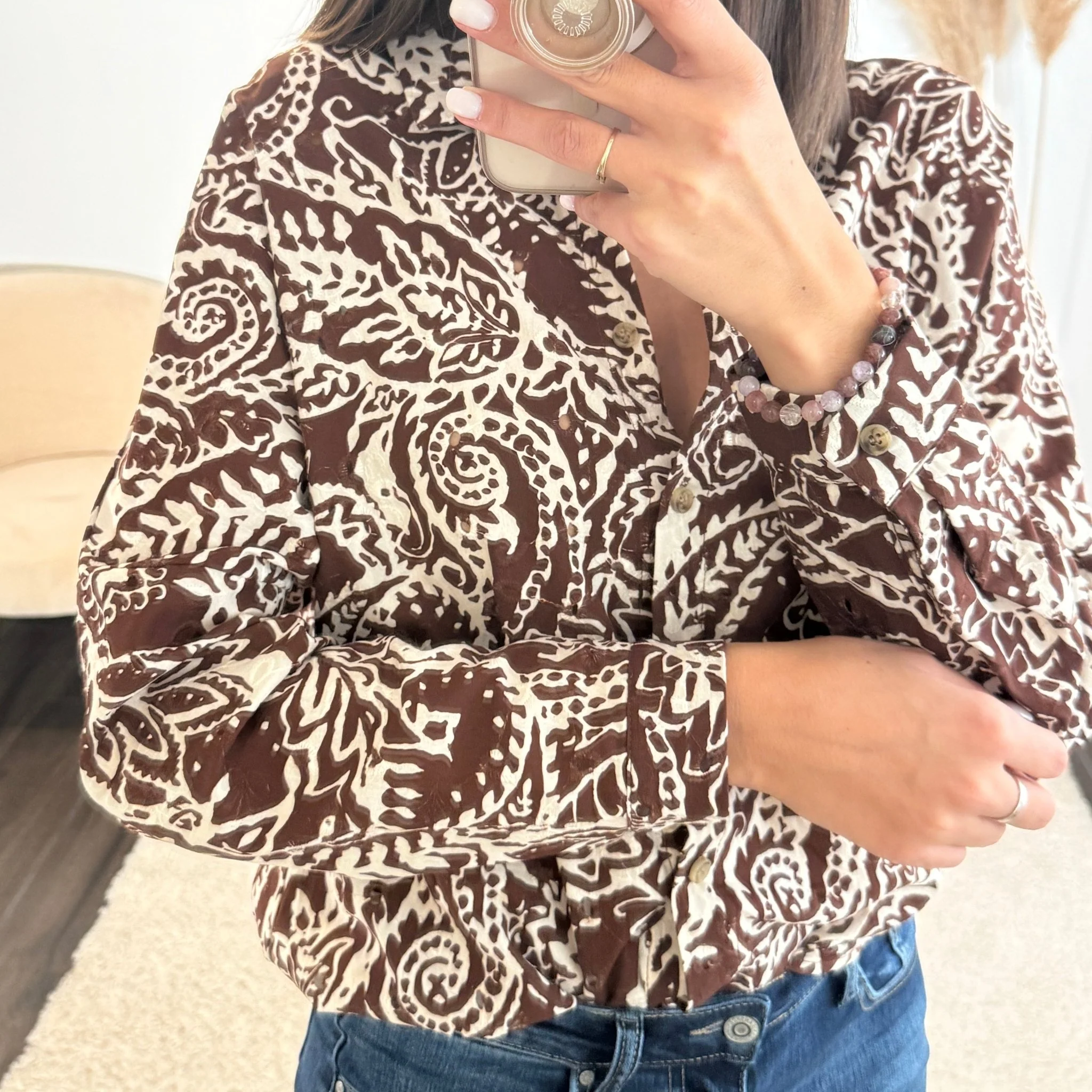 CHEMISE MARRON ELOISE - Image 2