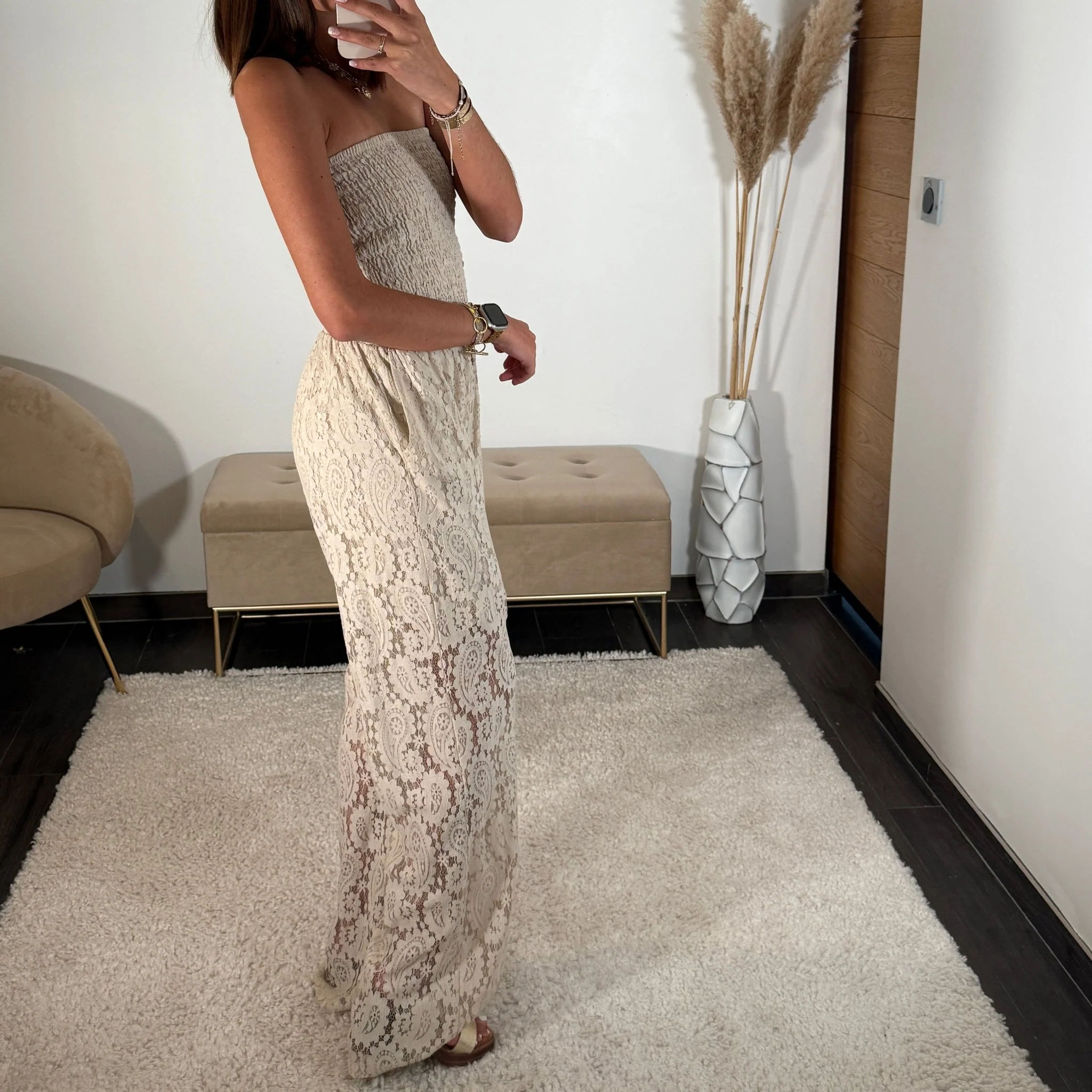 COMBINAISON BEIGE LACY - Image 3