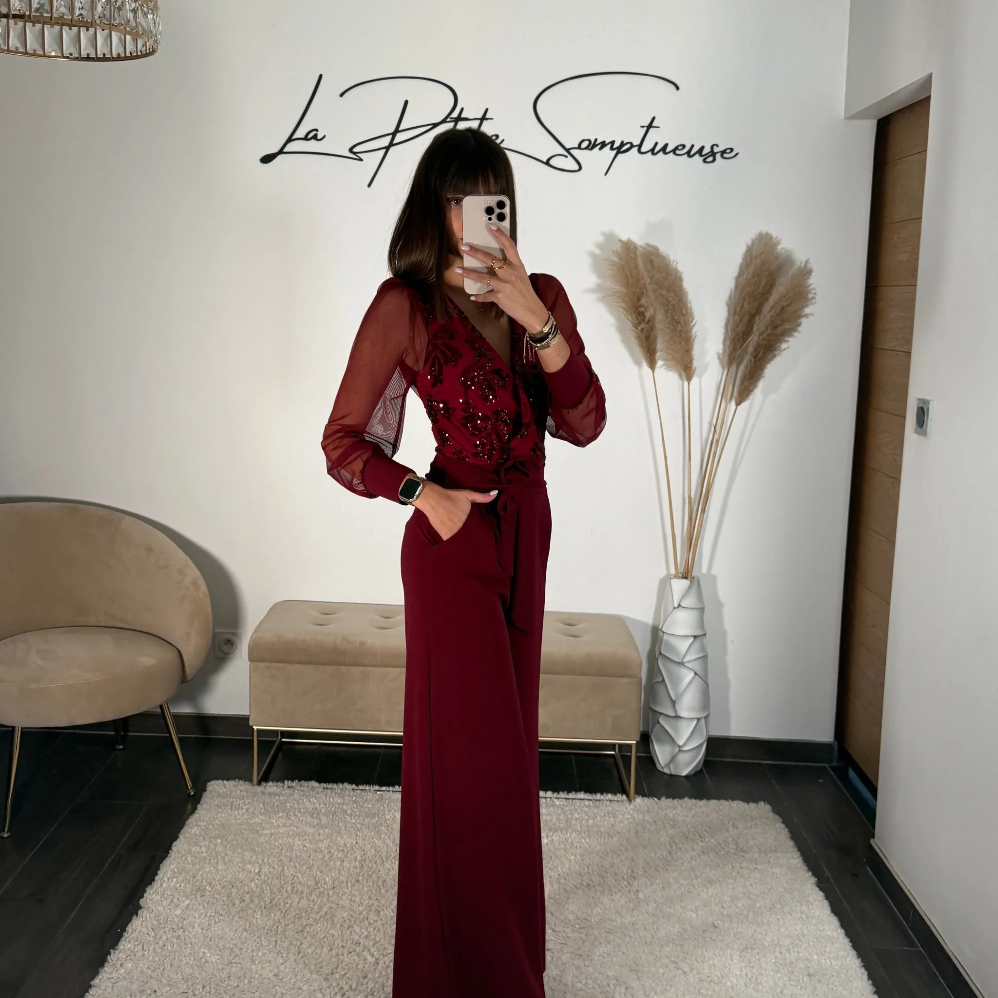 COMBINAISON BORDEAUX RUBY - Image 4