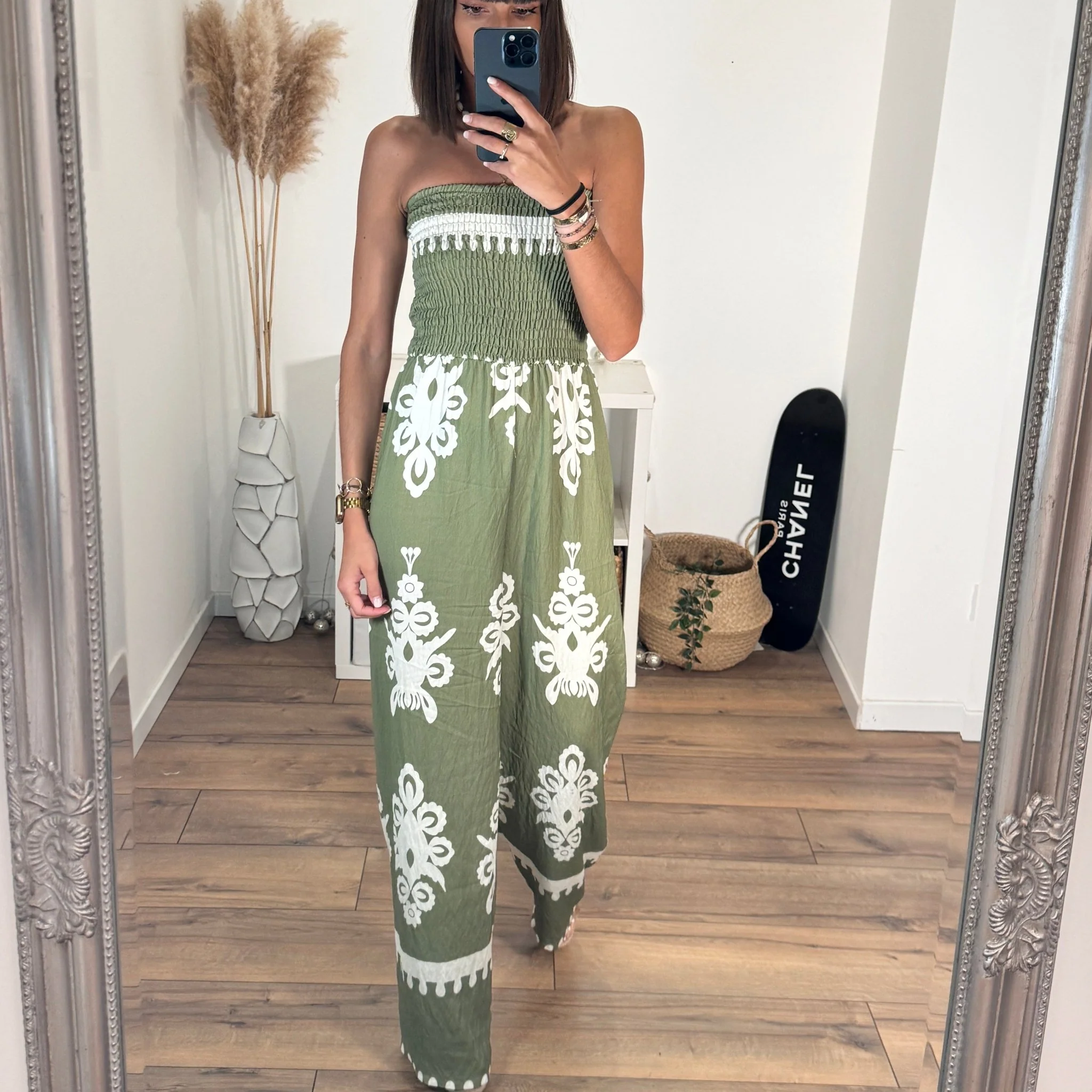 COMBINAISON BUSTIER KAKI CELIA