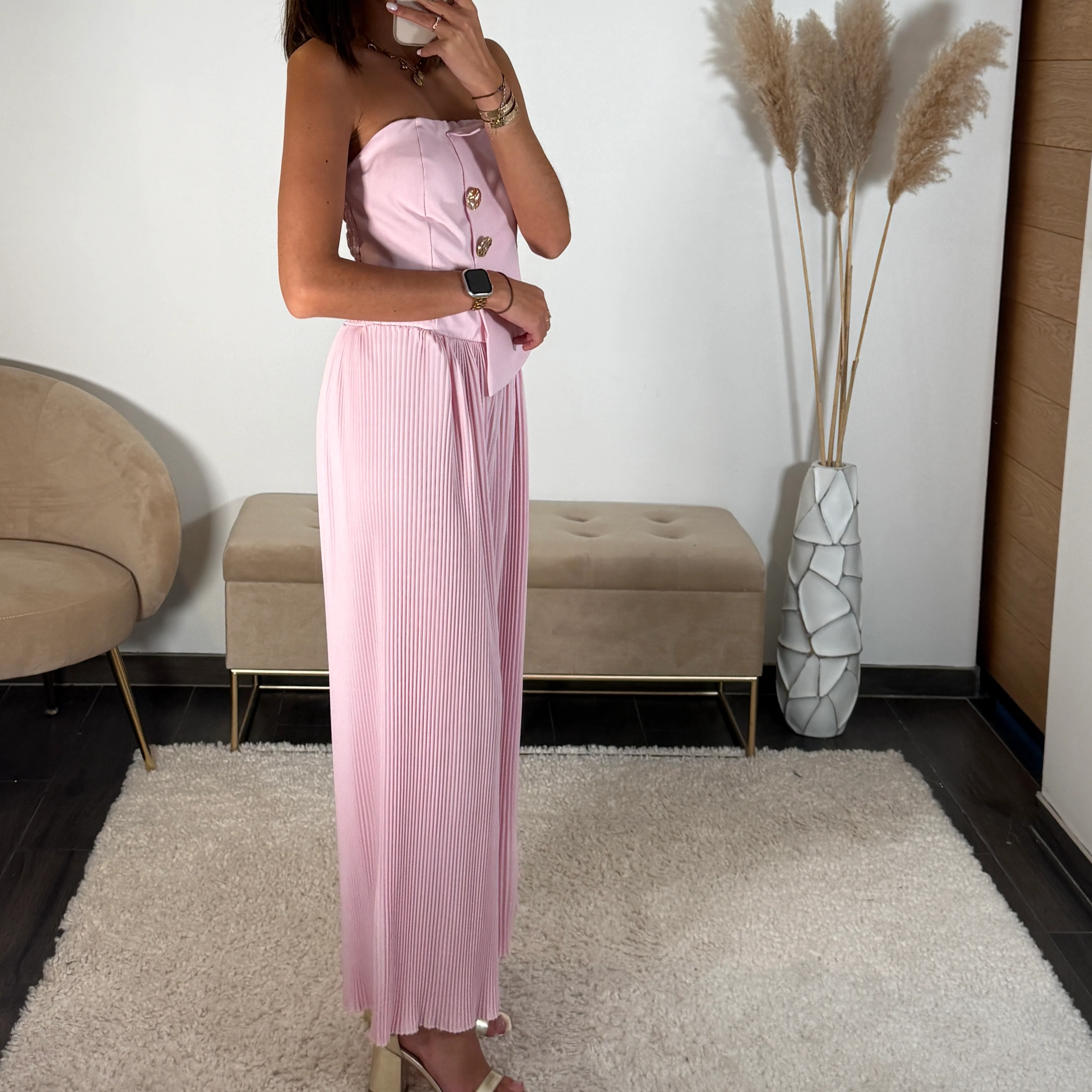 COMBINAISON BUSTIER ROSE ANNA - Image 2