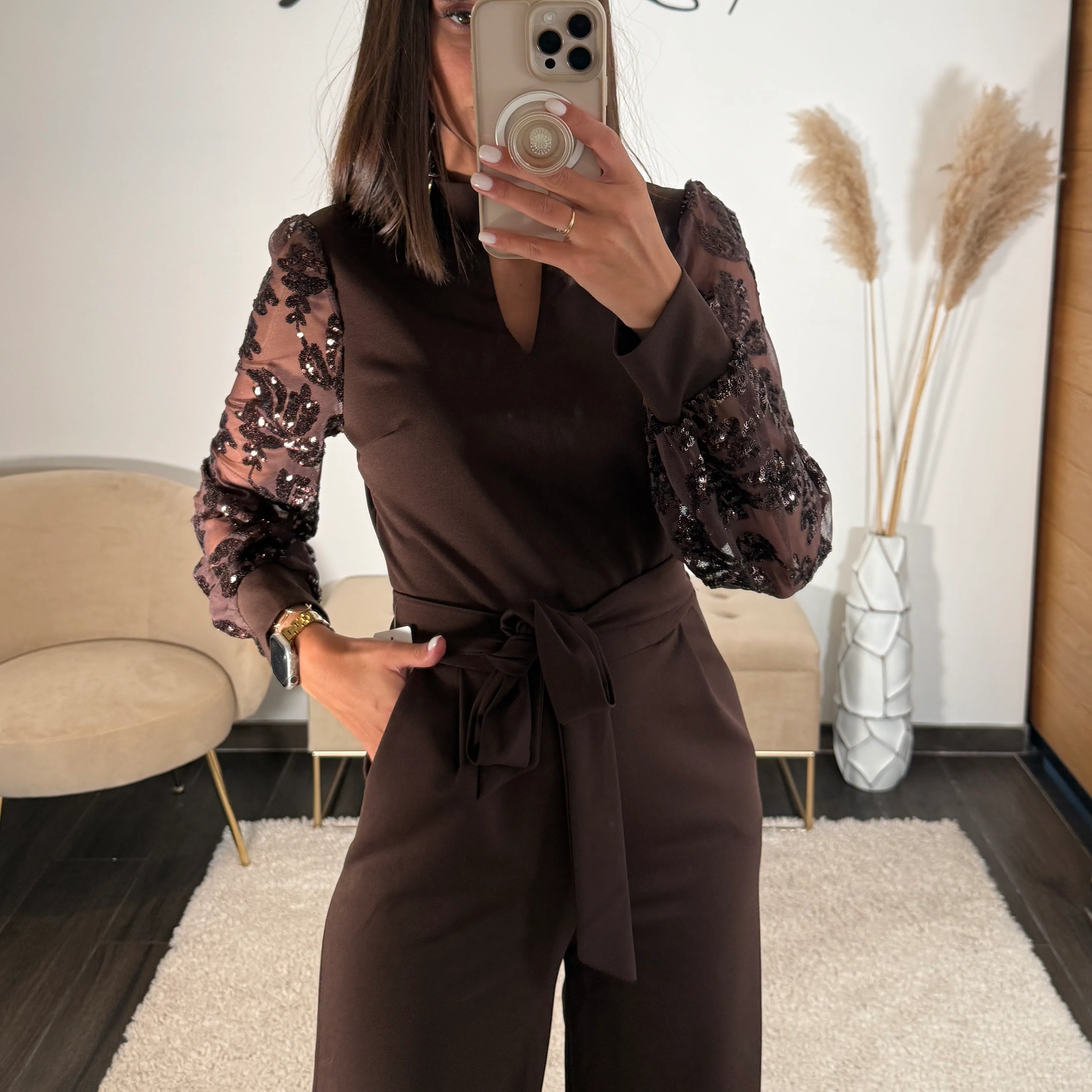 COMBINAISON CHOCO SEQUINS LAURE - Image 2