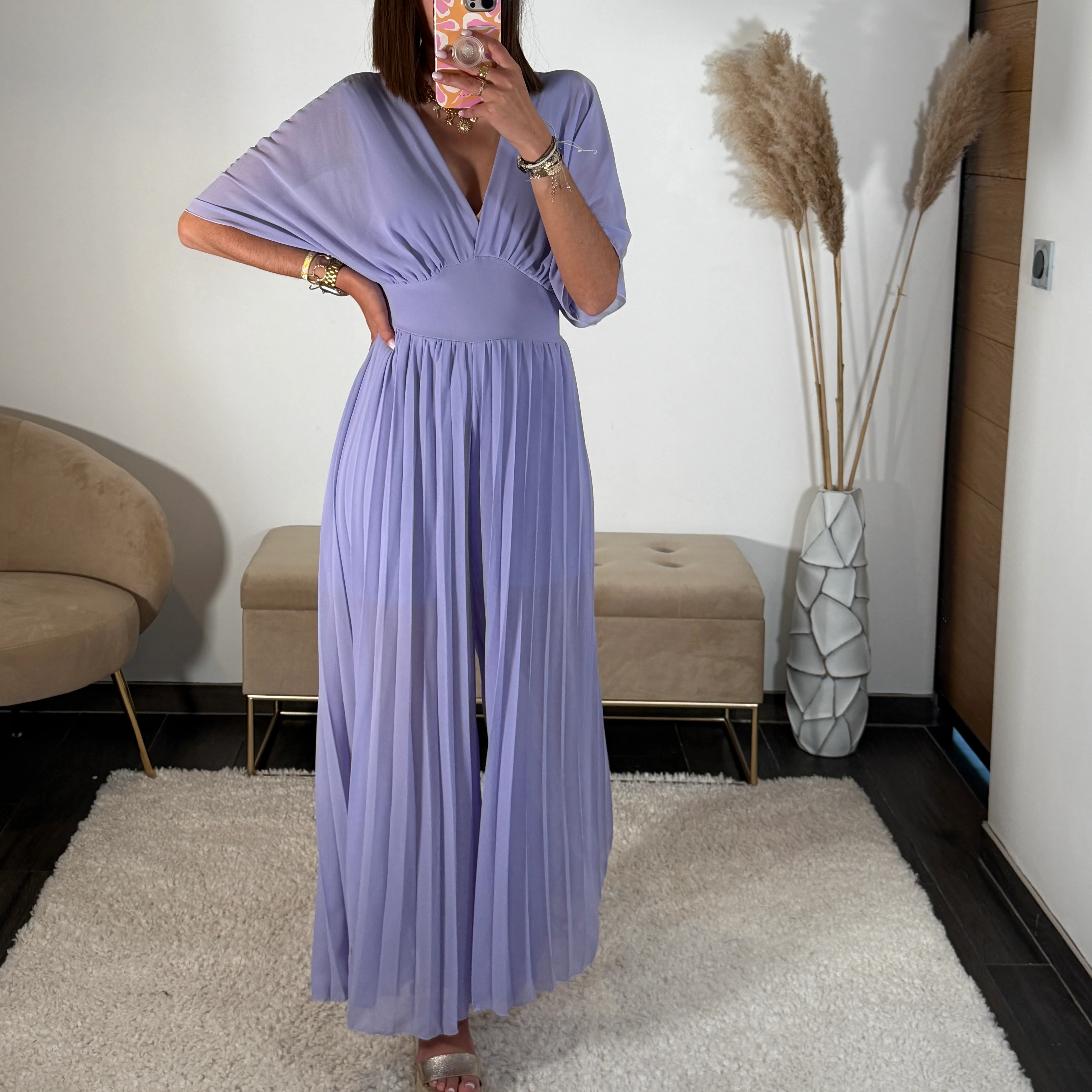 COMBINAISON LILAS ANOUK