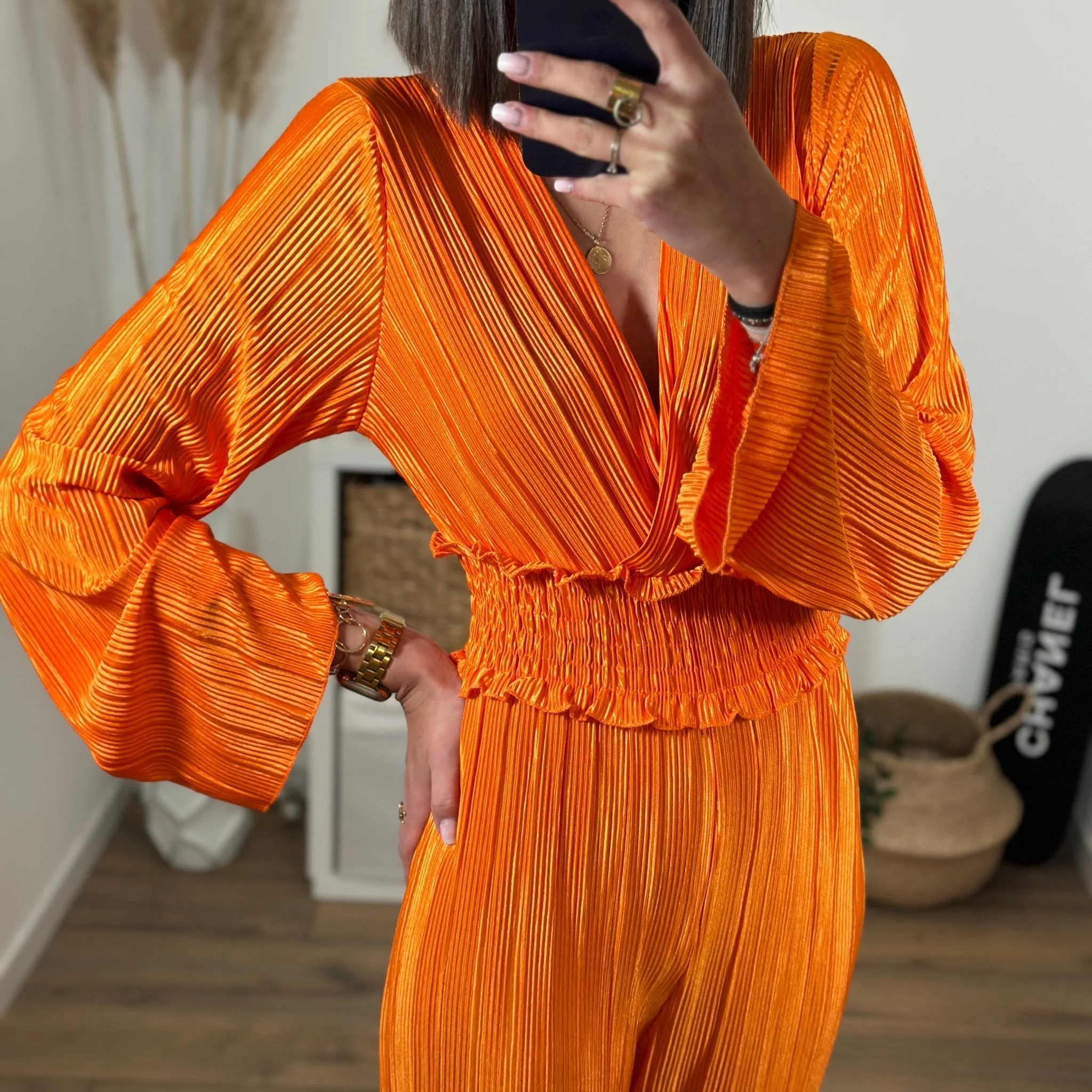 COMBINAISON ORANGE MONICA - Image 2