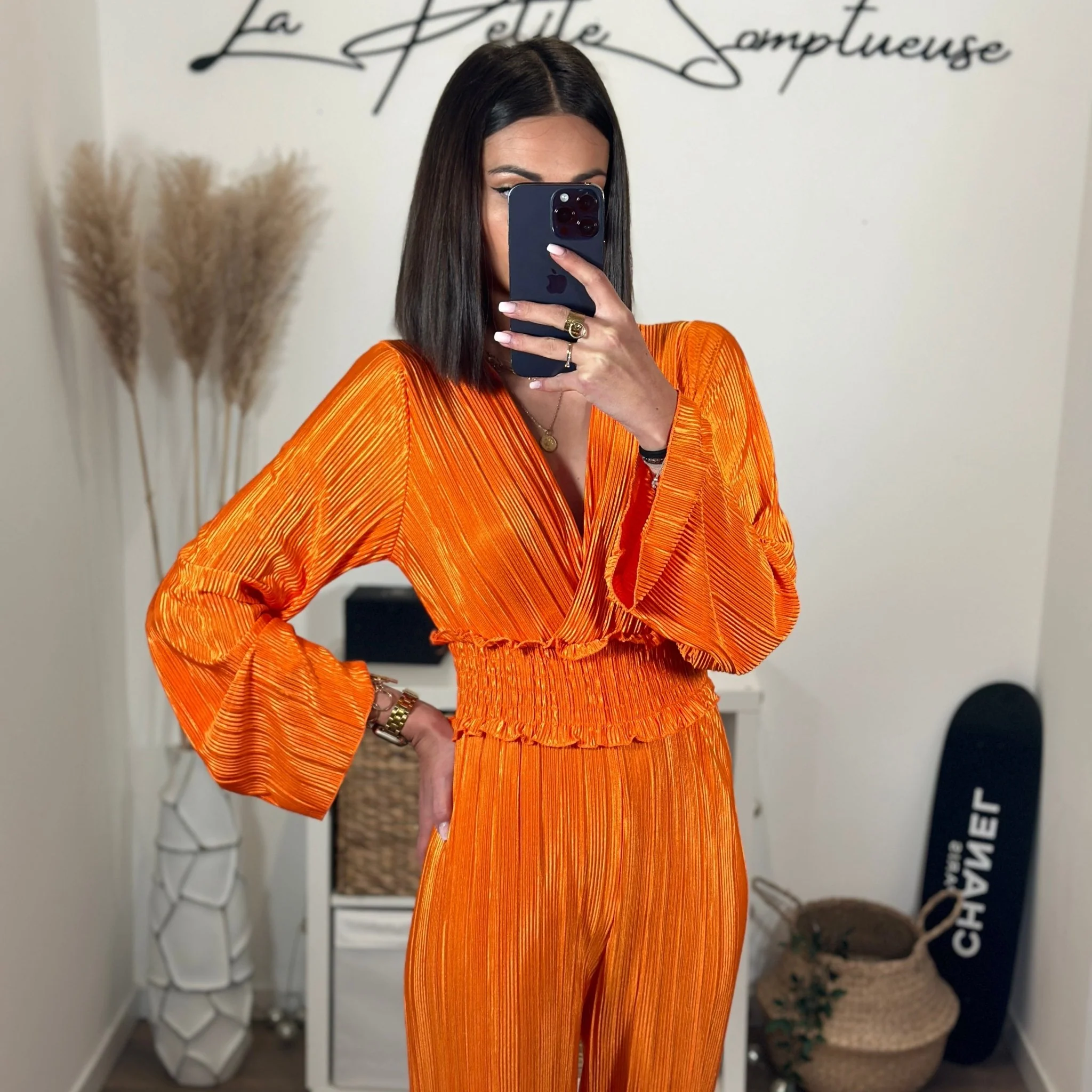 COMBINAISON ORANGE MONICA - Image 3