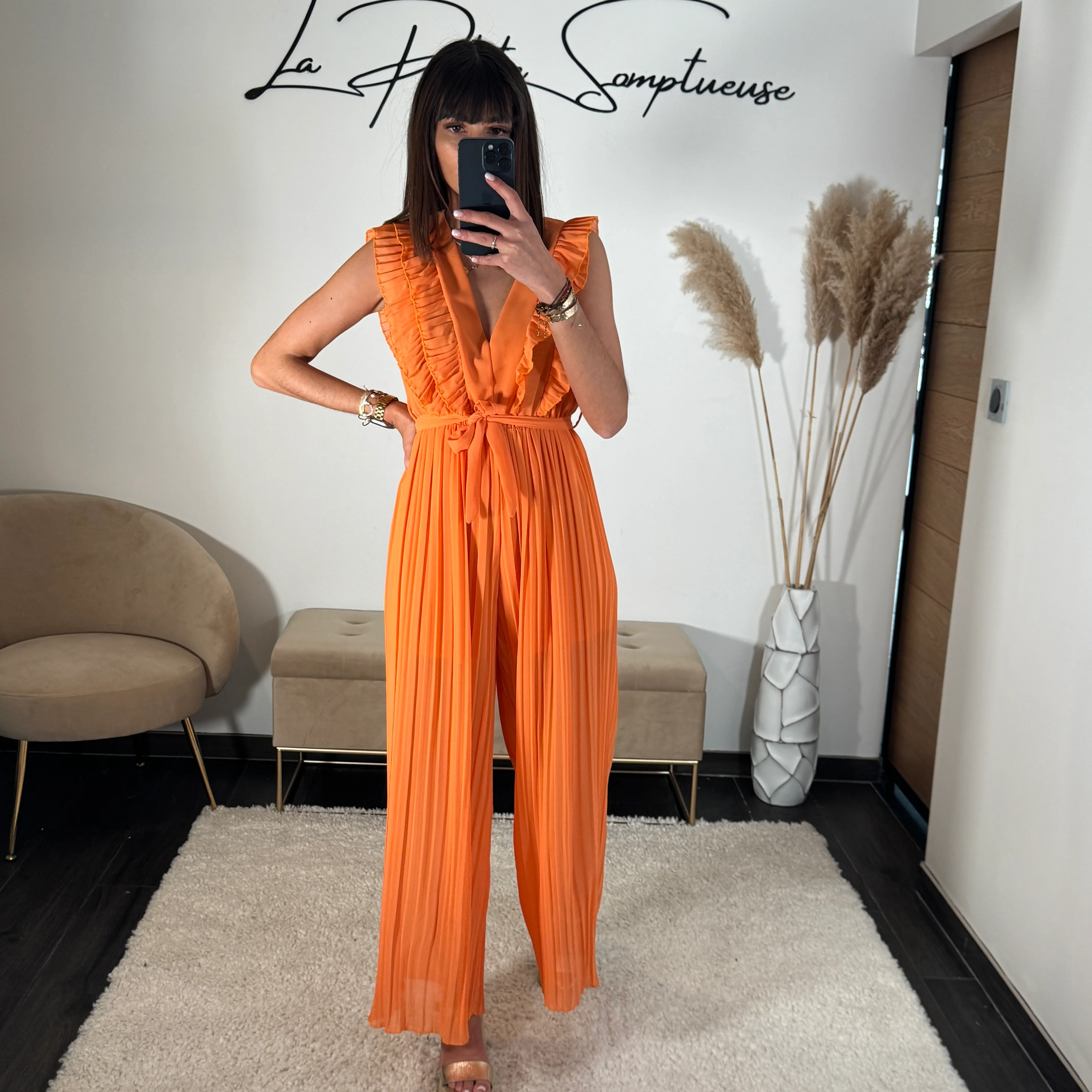 COMBINAISON ORANGE THEA - Image 3