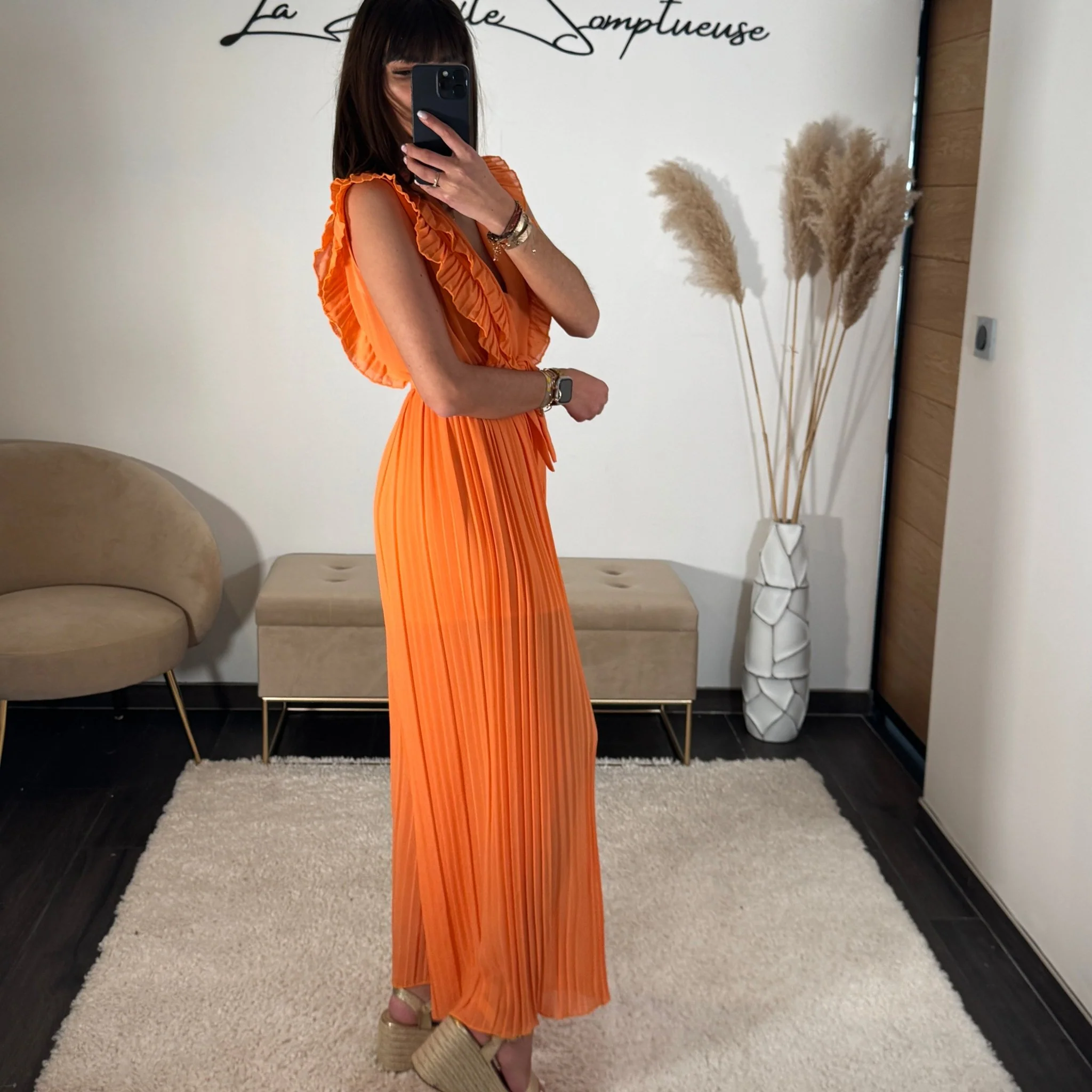 COMBINAISON ORANGE THEA - Image 5