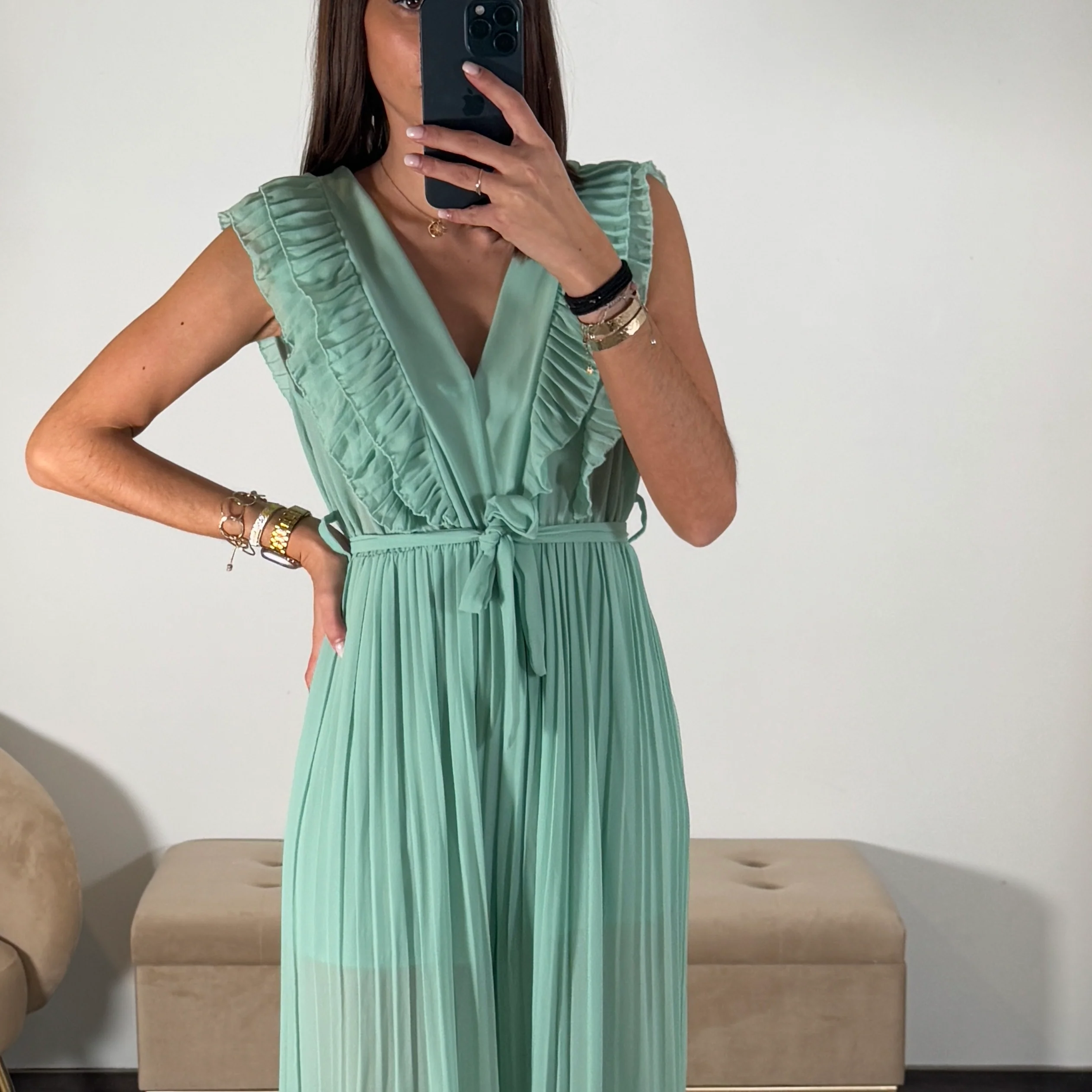 COMBINAISON VERT D'EAU THEA - Image 3