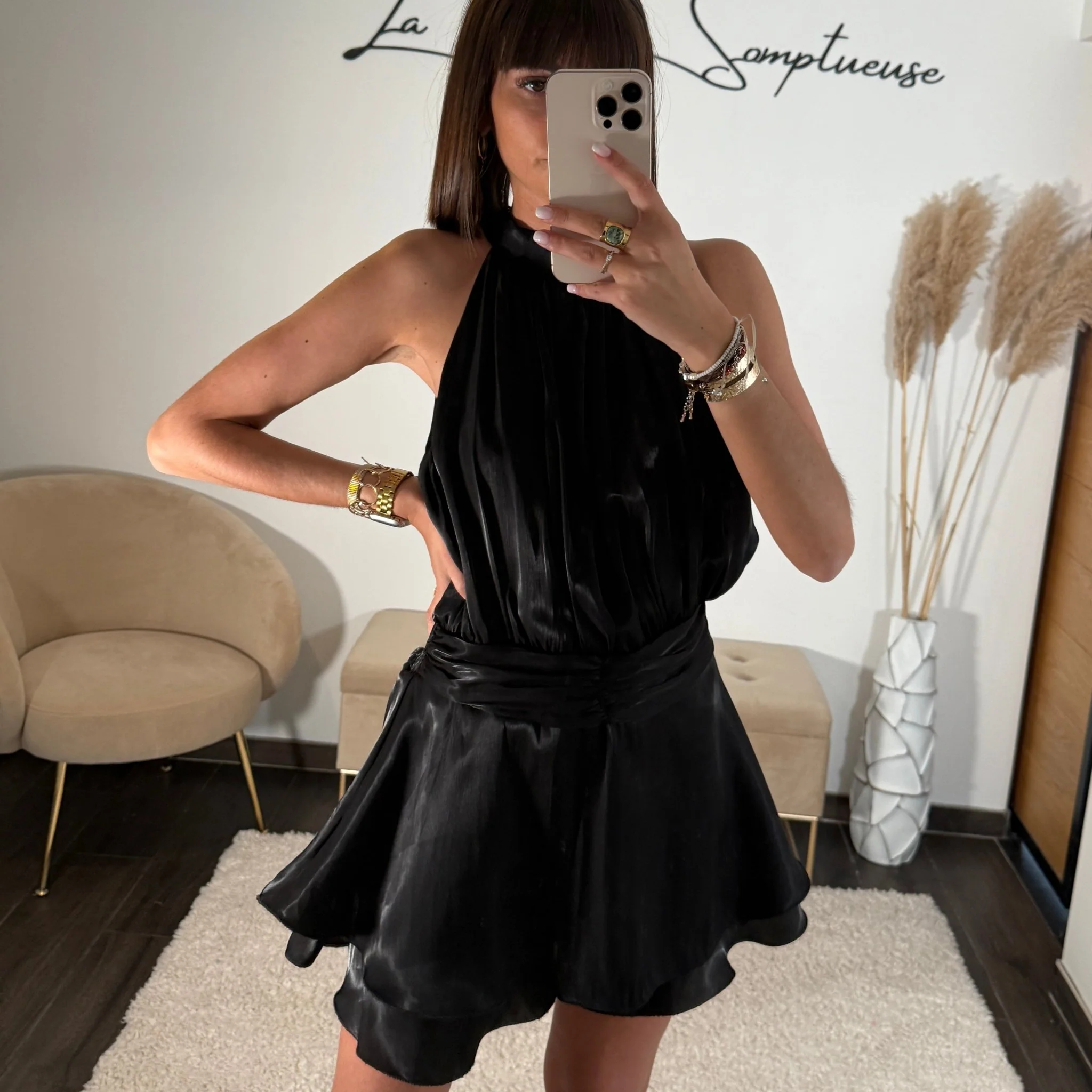 COMBISHORT NOIRE LYSEA