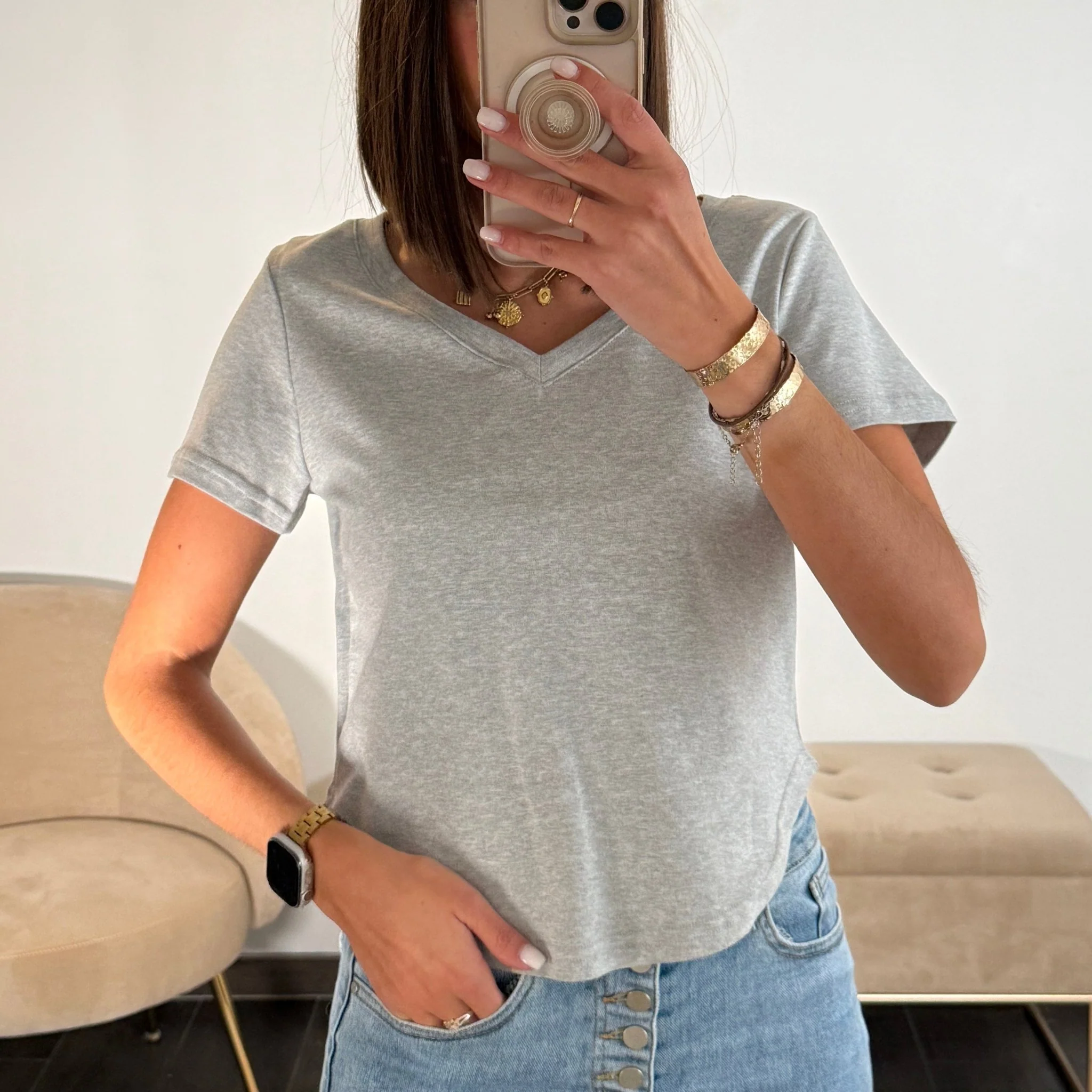 CROP TOP GRIS SENNA