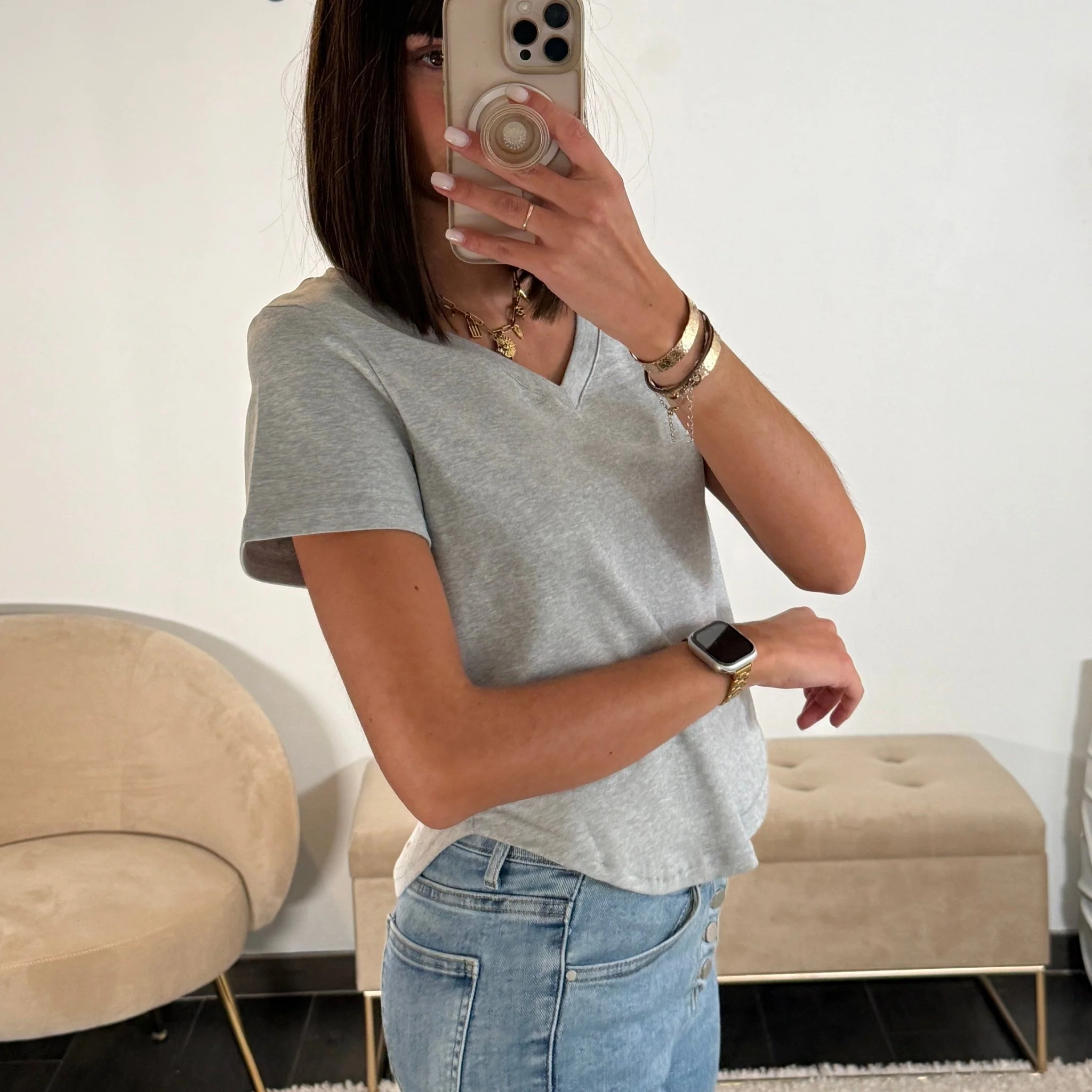 CROP TOP GRIS SENNA - Image 2