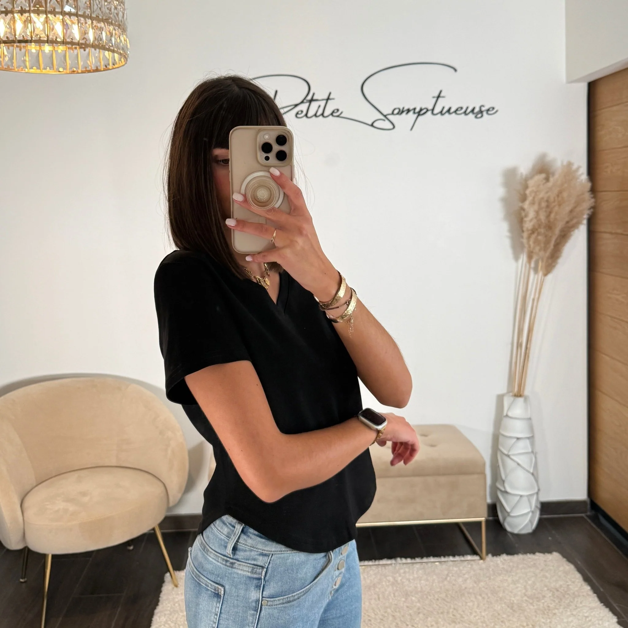 CROP TOP NOIR SENNA - Image 2
