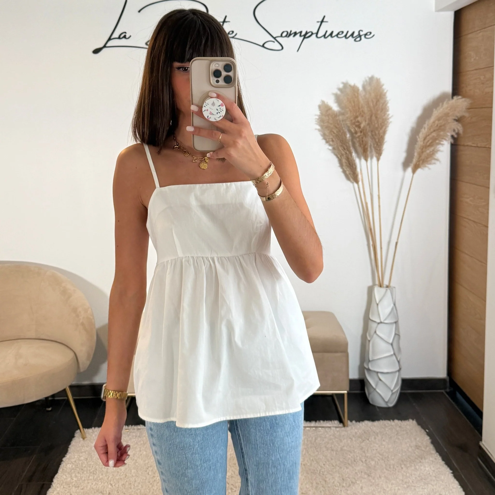 DEBARDEUR BLANC GIRLY - Image 2