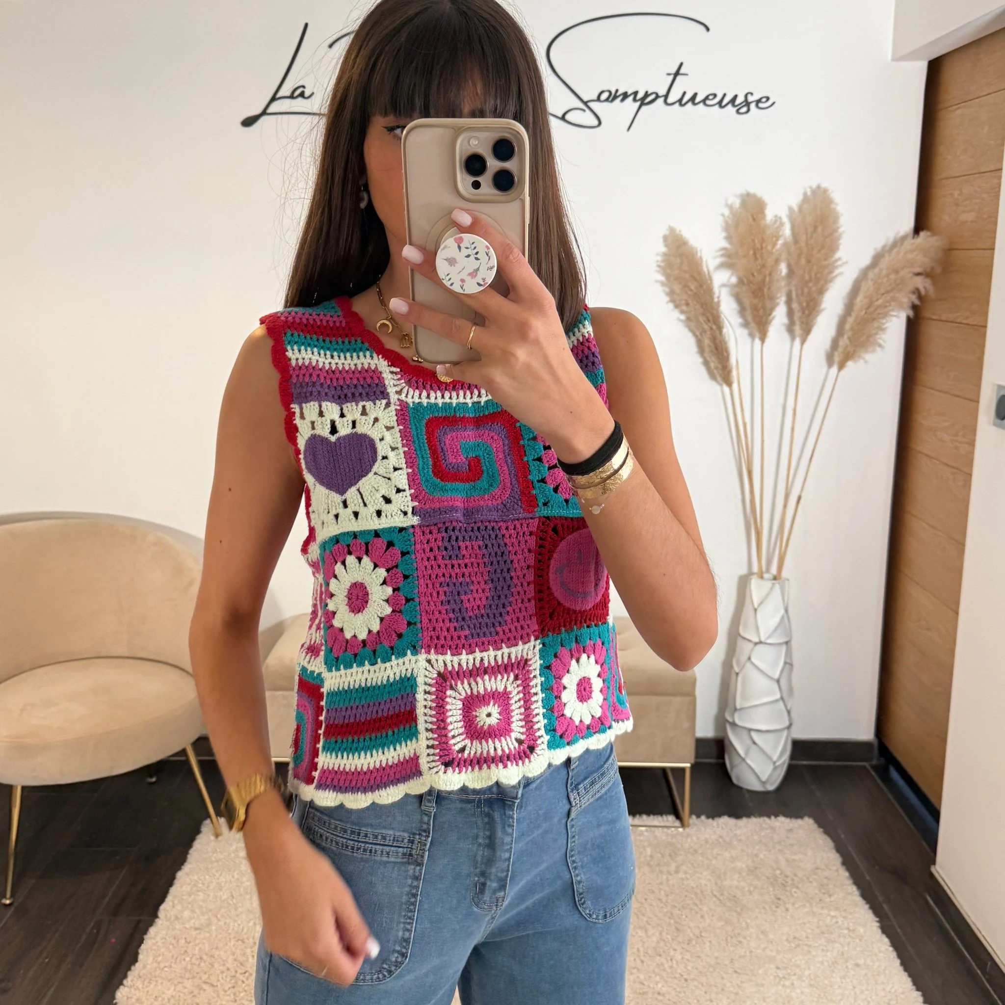 DEBARDEUR CROCHET NELIA