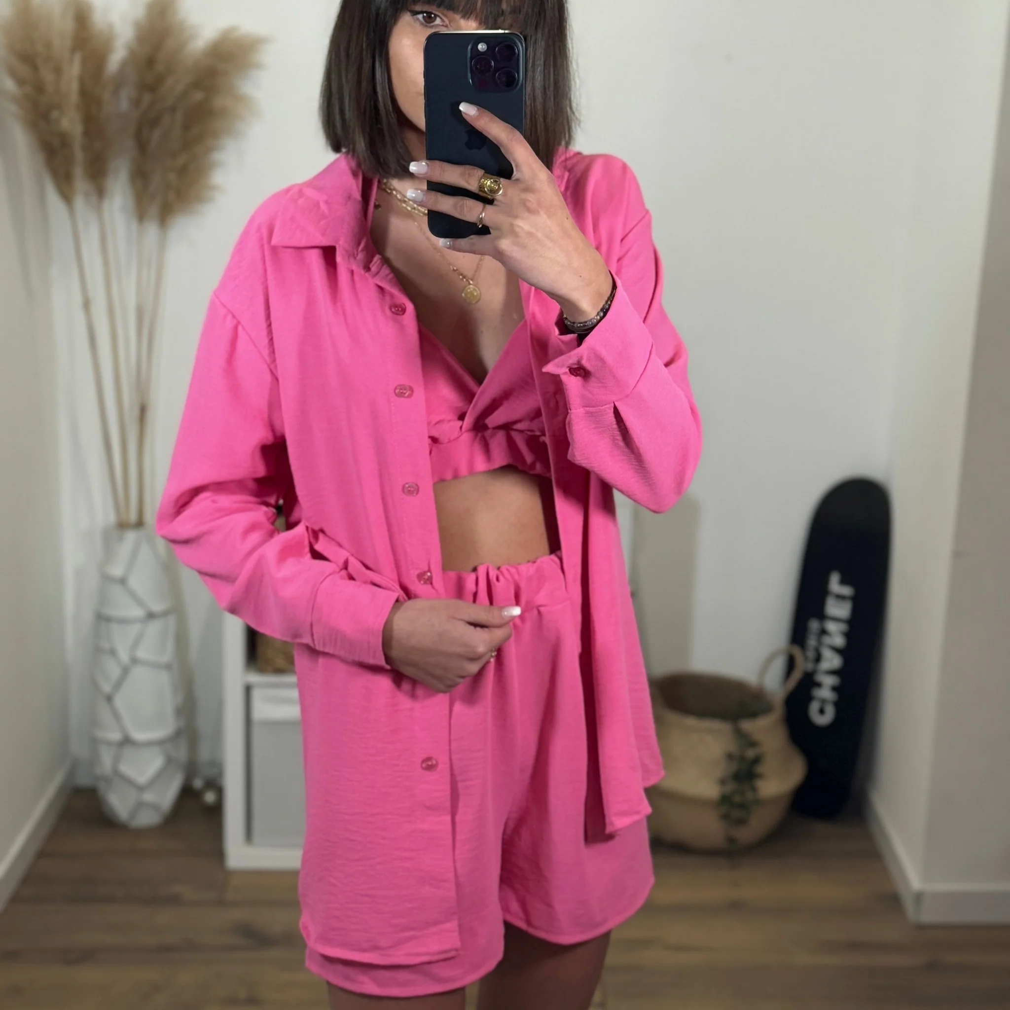ENSEMBLE 3 PIECES BABY PINK