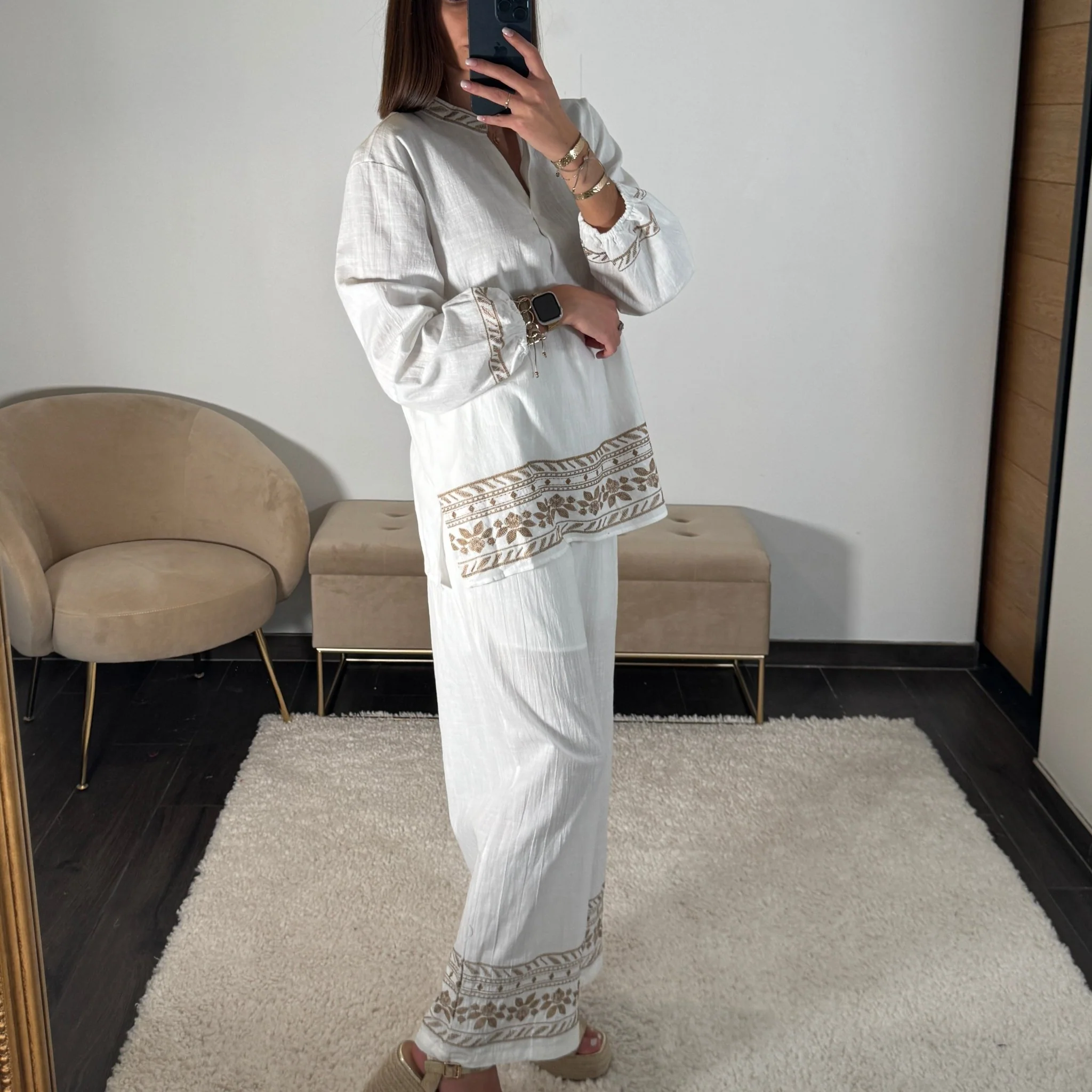 ENSEMBLE BLANC LIN NORA - Image 3