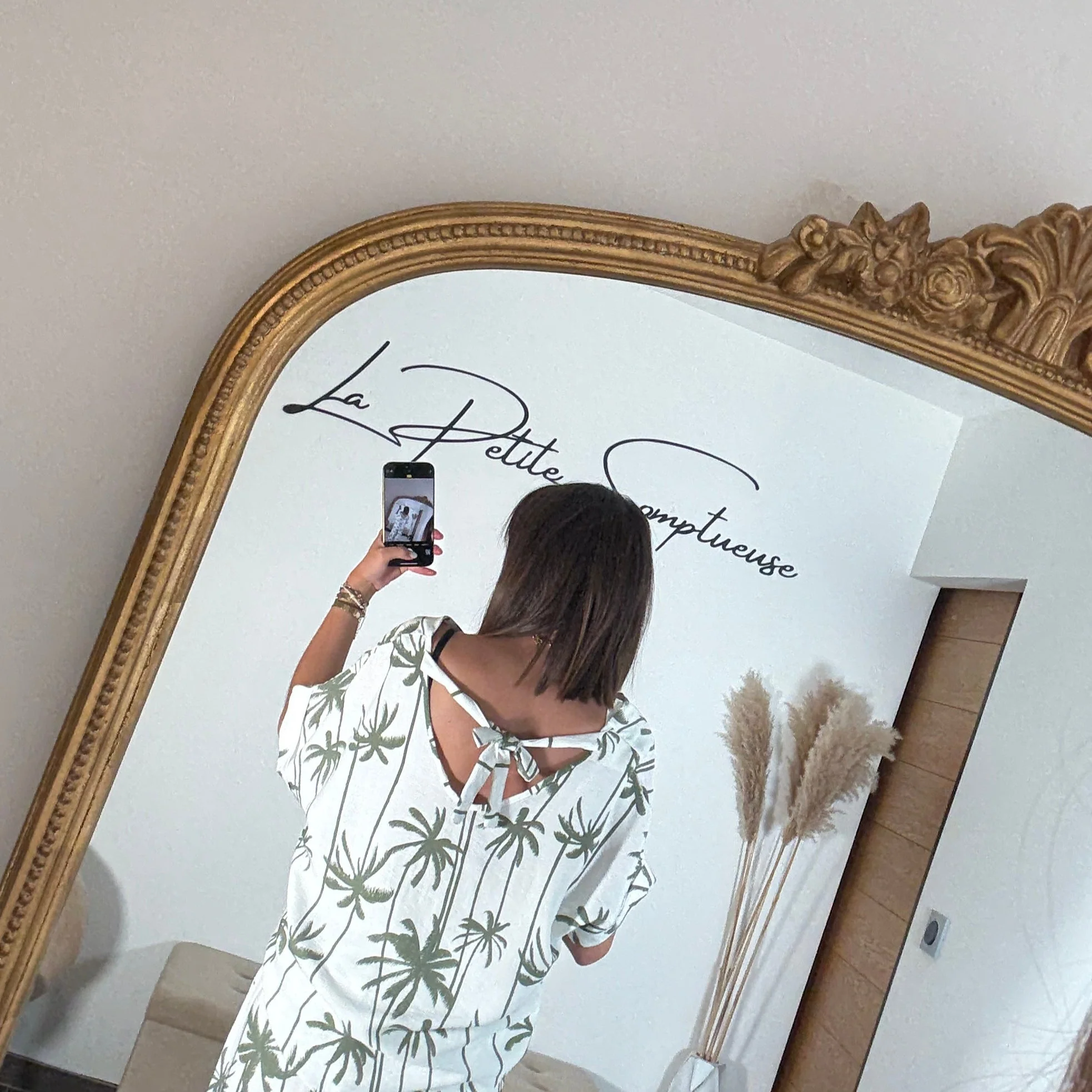 ENSEMBLE BLANC/VERT PALMIER - Image 3