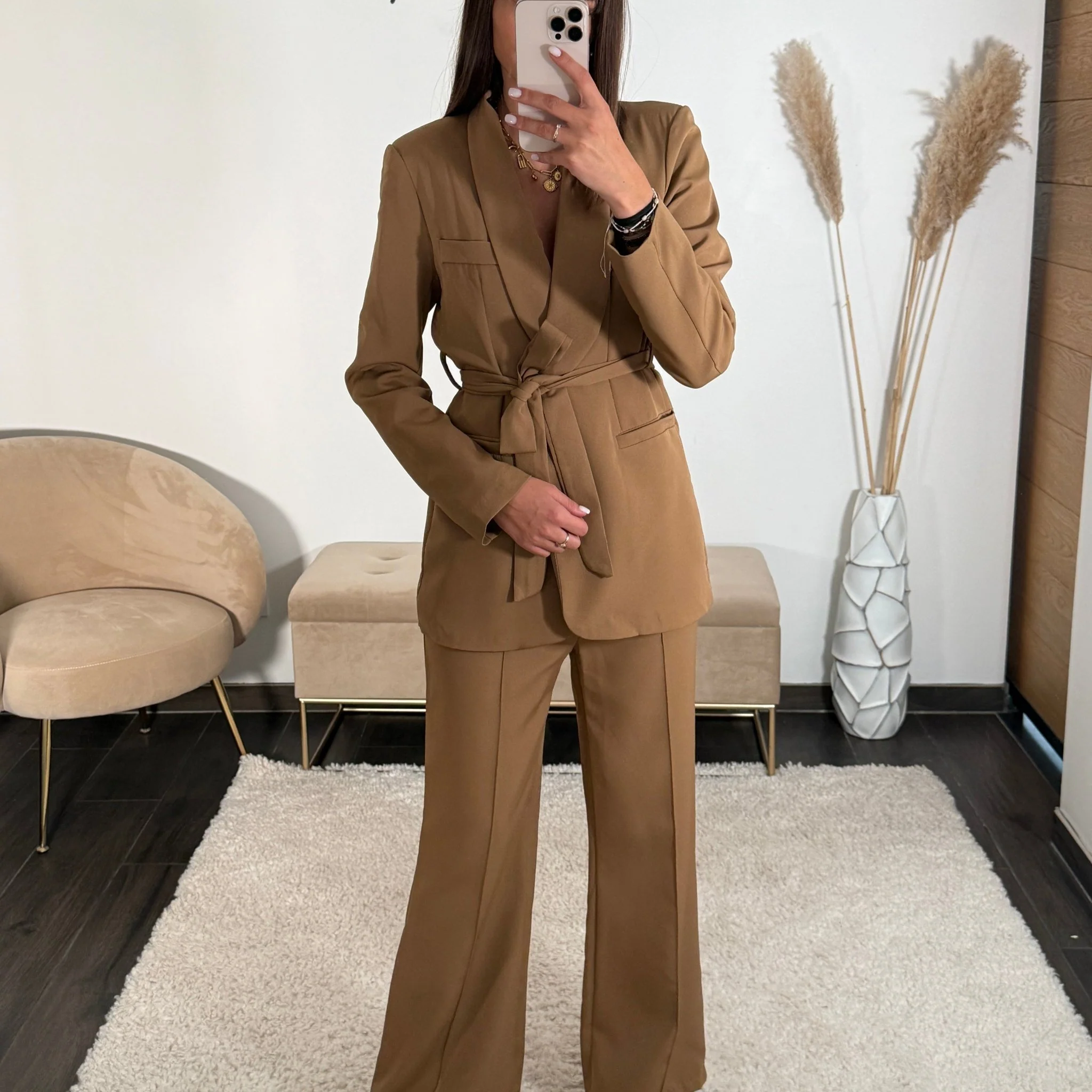 ENSEMBLE BLAZER + PANTALON CAMEL KENZO - Image 2