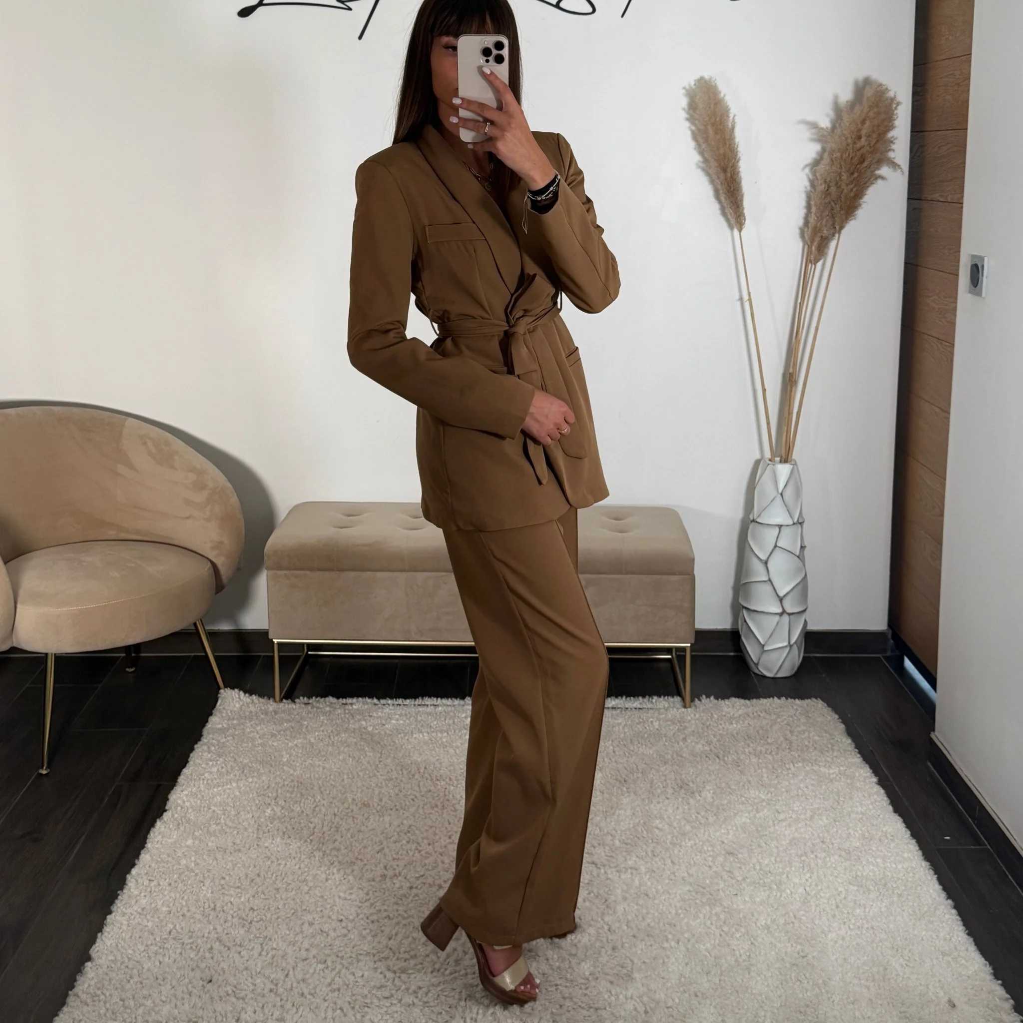 ENSEMBLE BLAZER + PANTALON CAMEL KENZO - Image 3