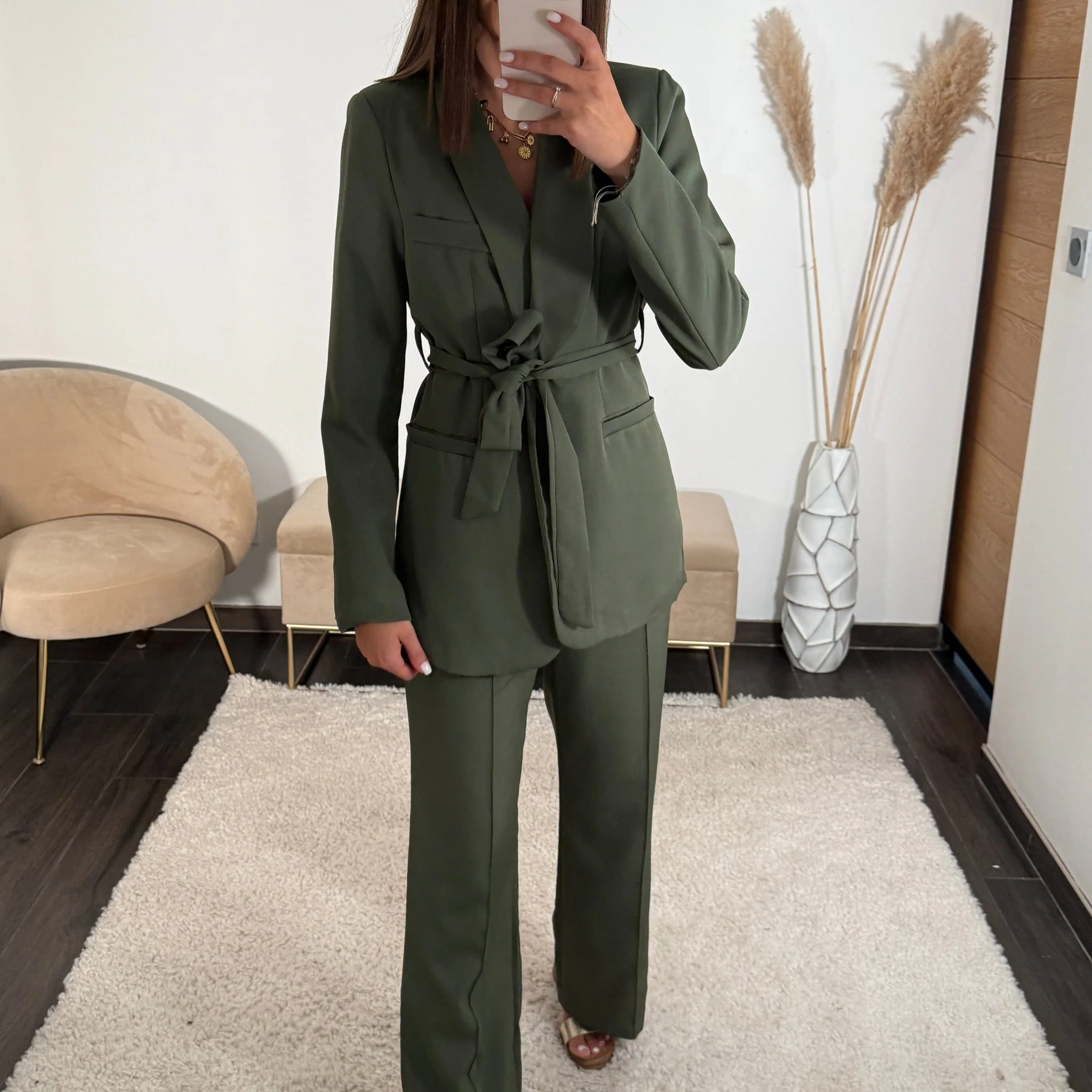 ENSEMBLE BLAZER + PANTALON KAKI KENZO
