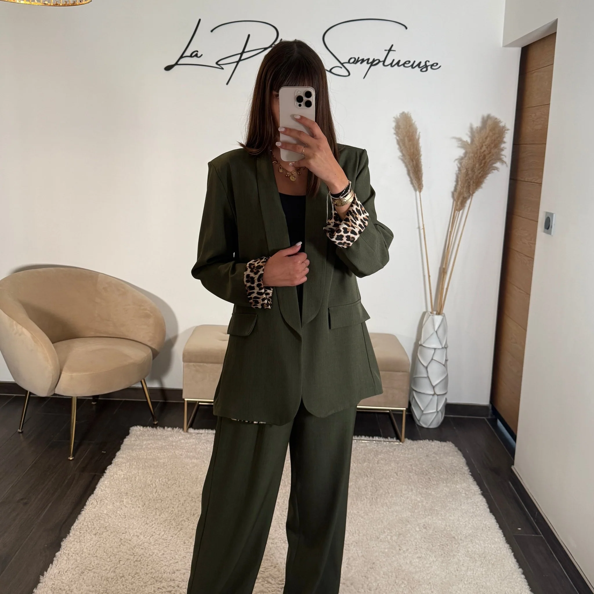 ENSEMBLE BLAZER + PANTALON KAKI LEO - Image 3