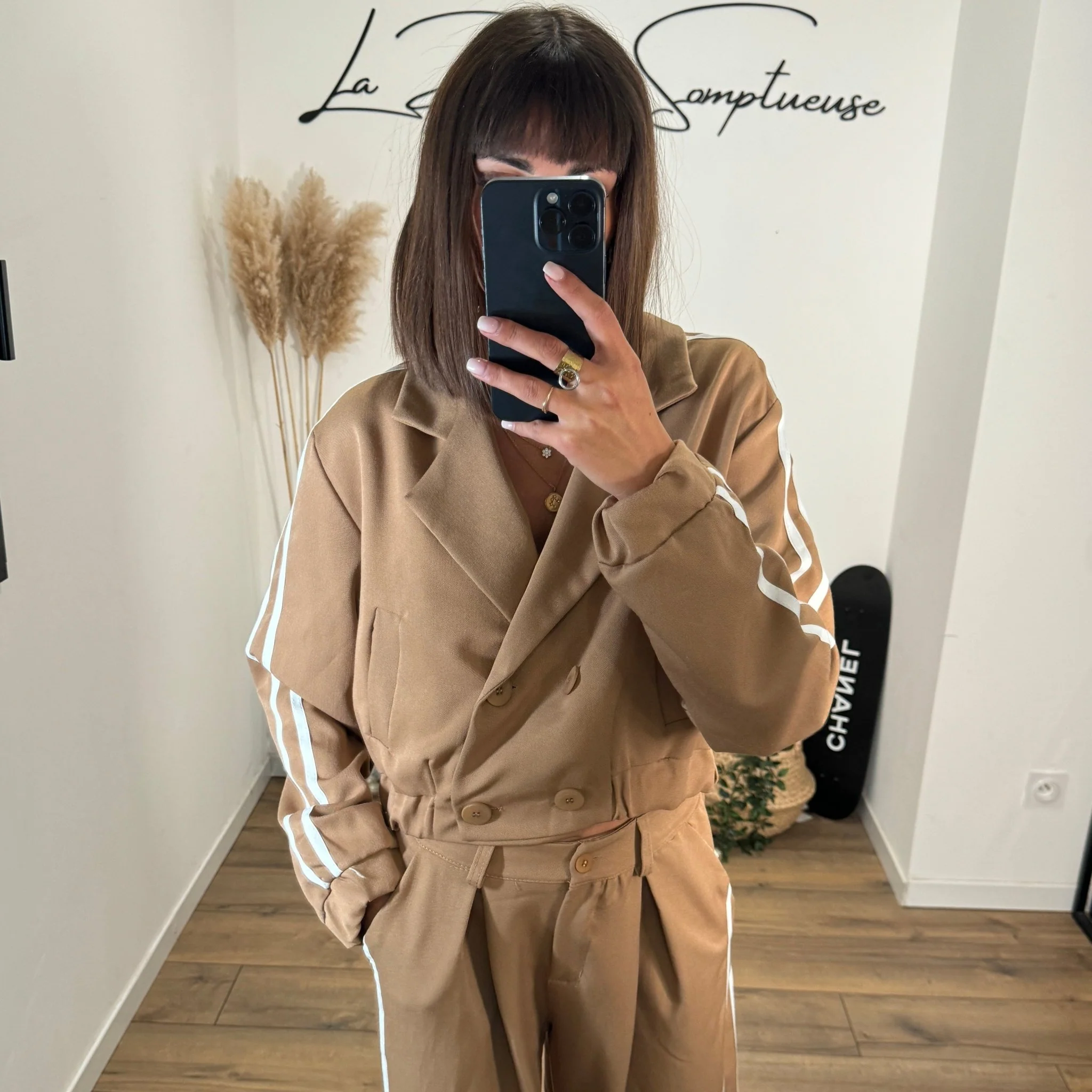 ENSEMBLE BLAZER STREETWEAR CAMEL - Image 2