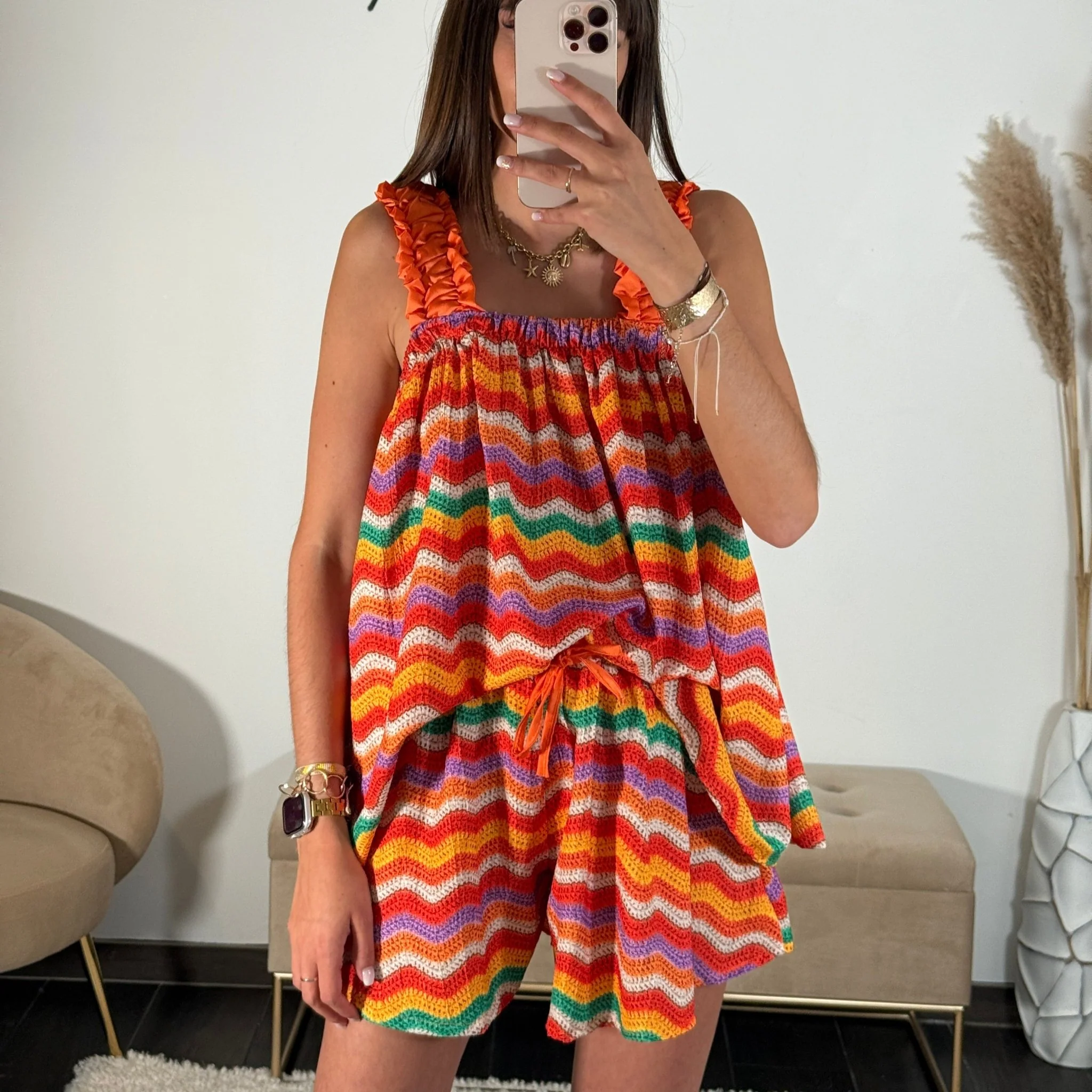 ENSEMBLE RAYE ORANGE THAIS - Image 4