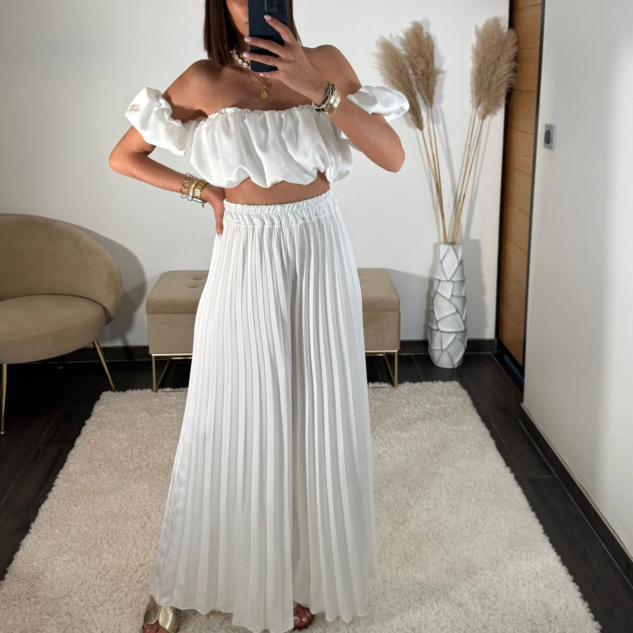 ENSEMBLE SATIN BLANC JOYCE - Image 3