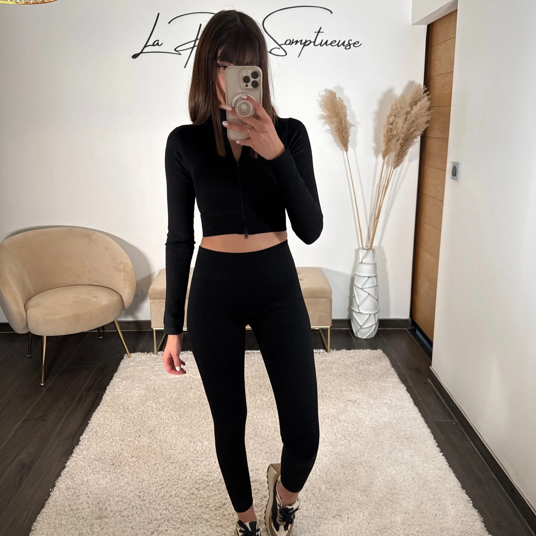 ENSEMBLE SPORTWEAR NOIR GINA