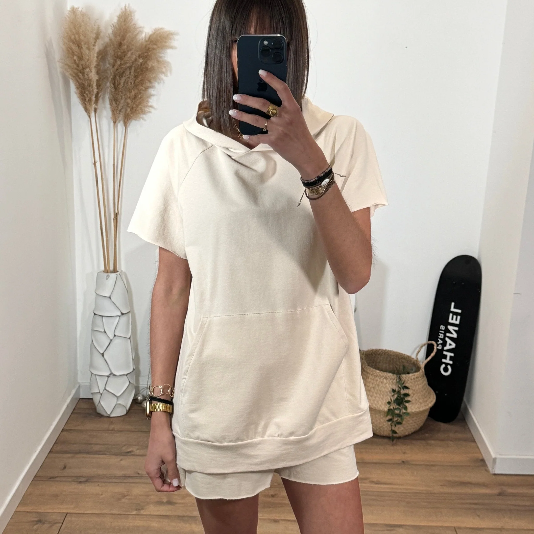 ENSEMBLE SWEAT + SHORT BEIGE - Image 6