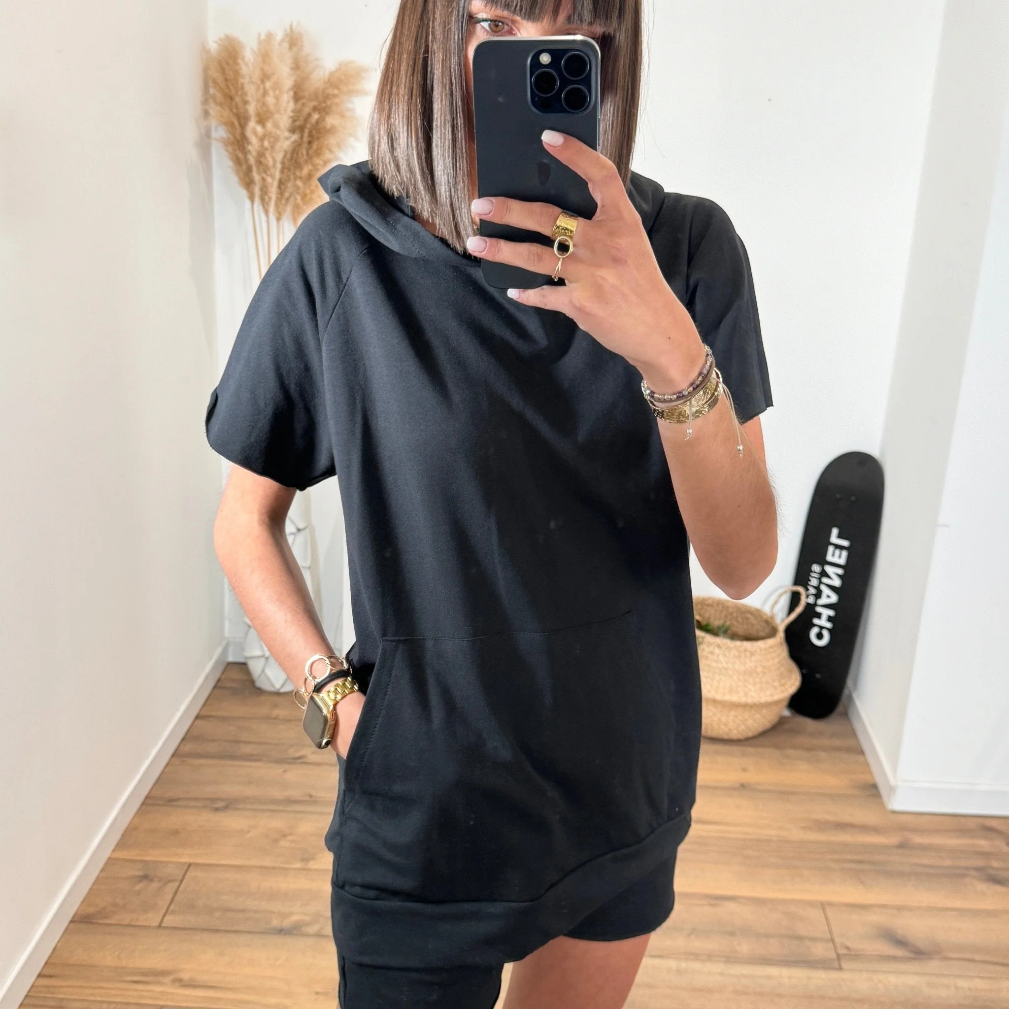 ENSEMBLE SWEAT + SHORT NOIR - Image 6