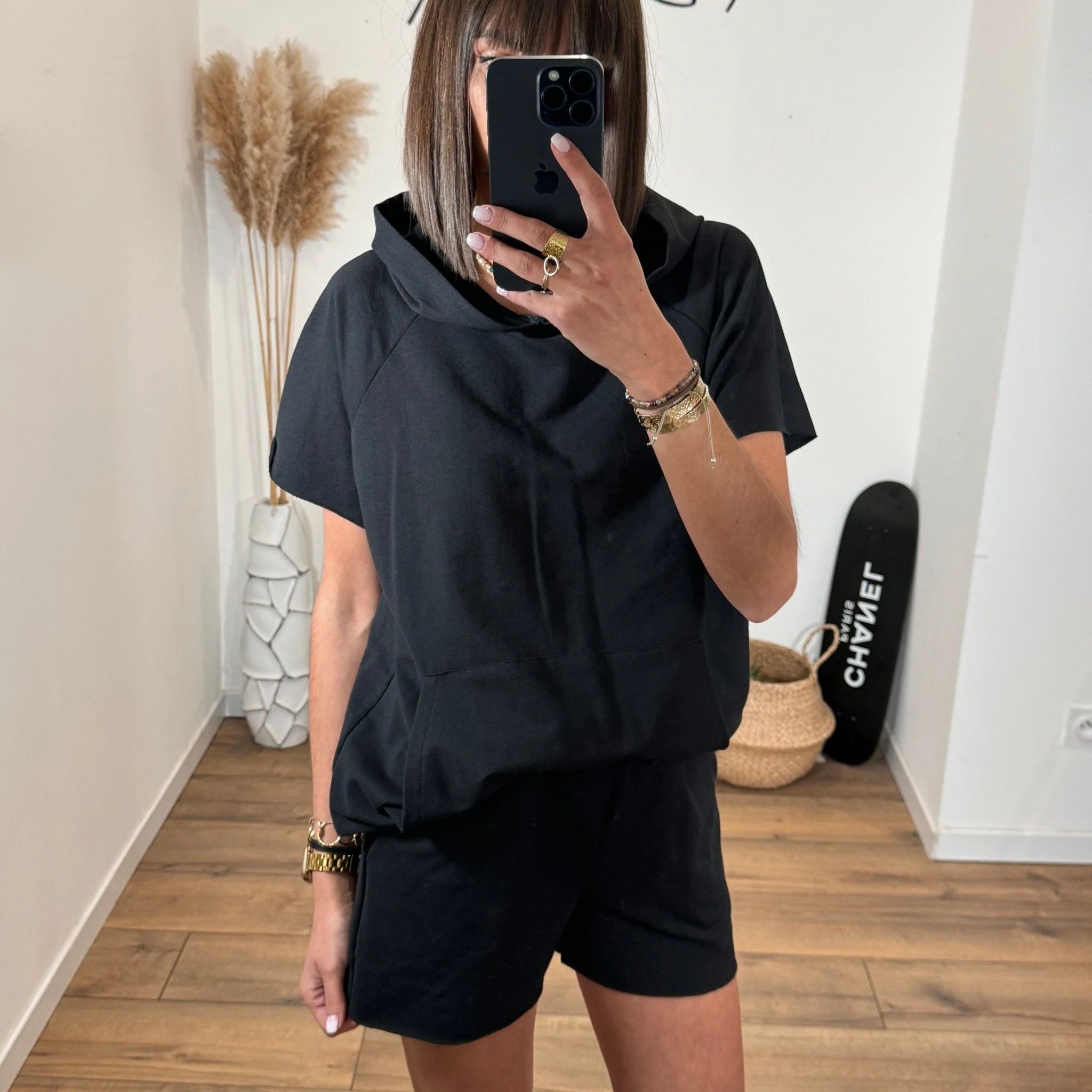 ENSEMBLE SWEAT + SHORT NOIR - Image 7