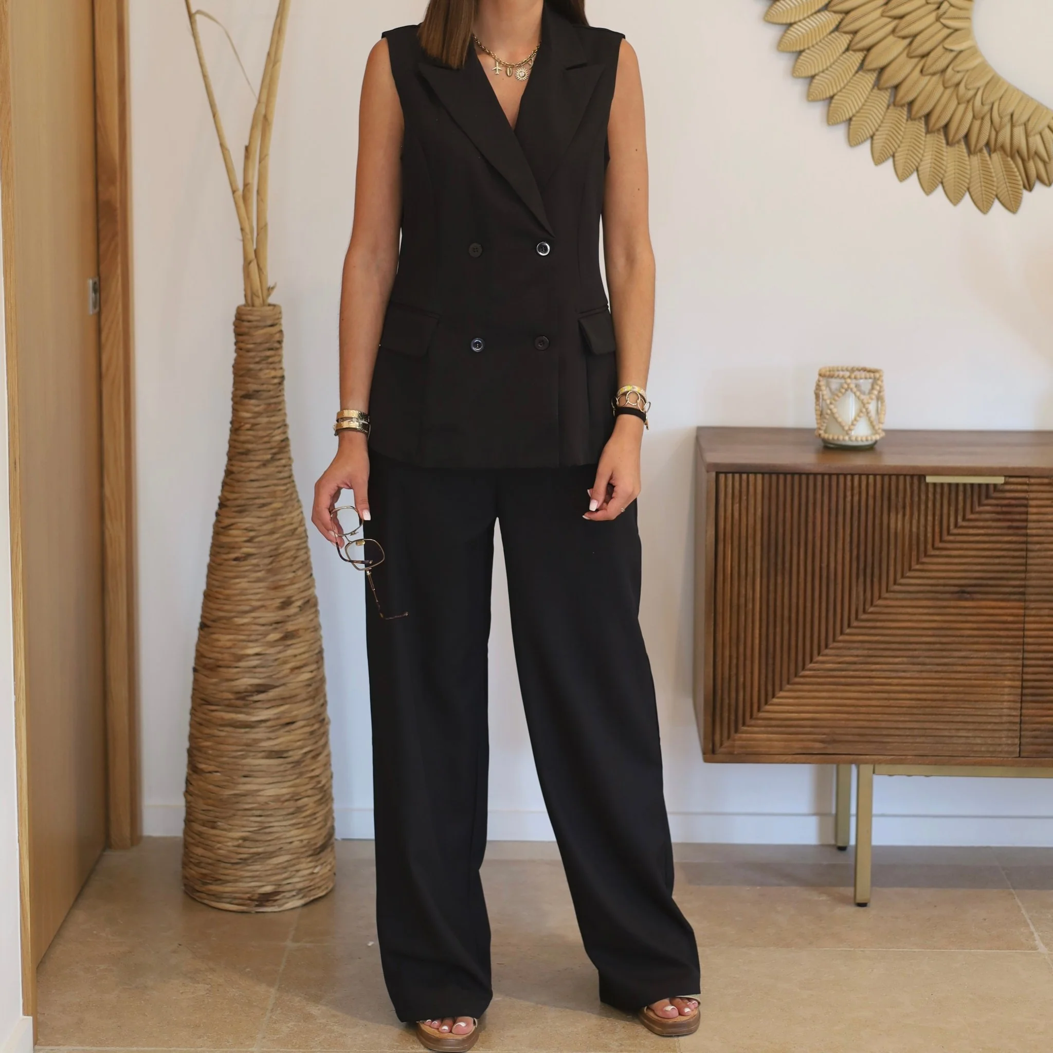 ENSEMBLE TAILLEUR NOIR YAEL - Image 3