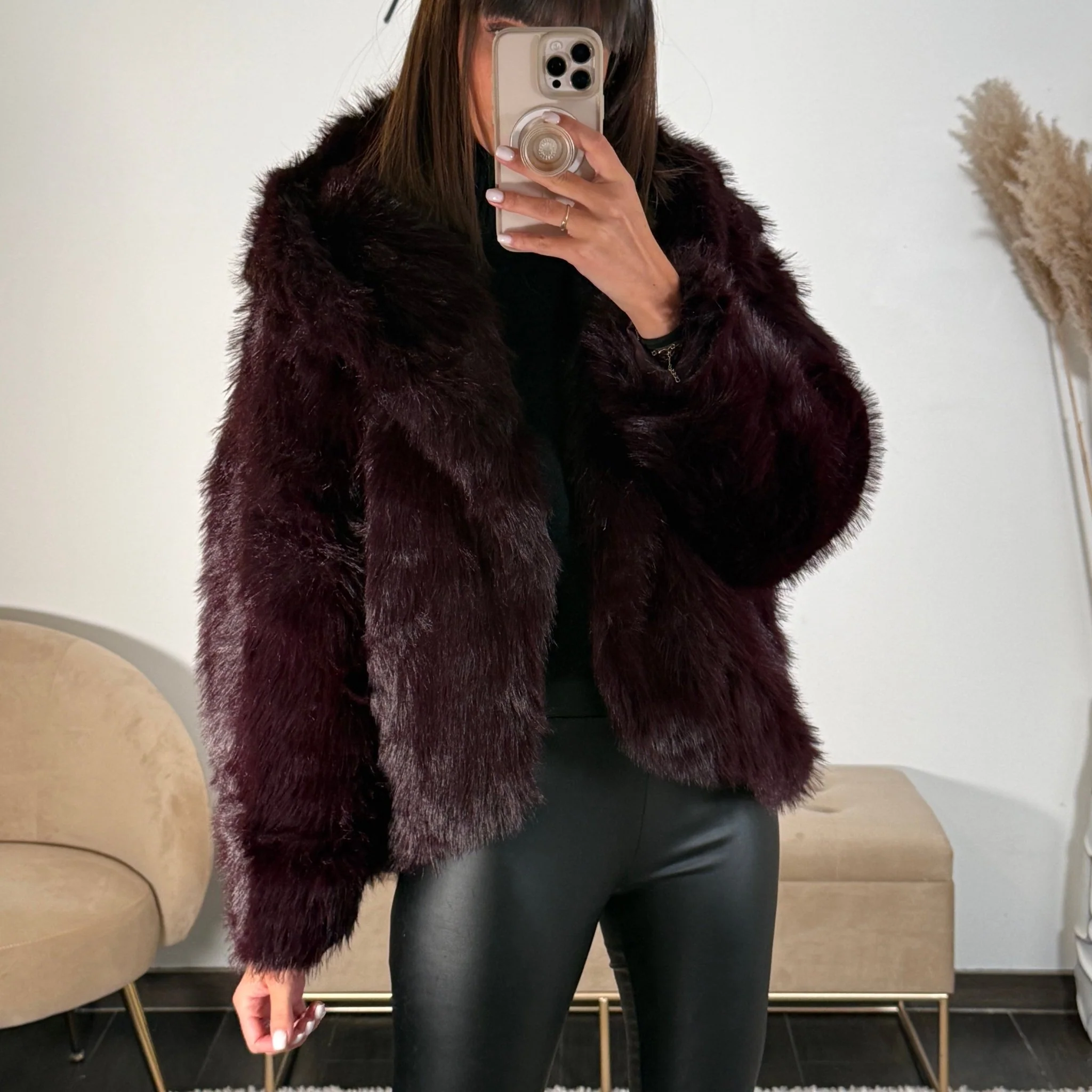 FOURRURE BORDEAUX ZELLY