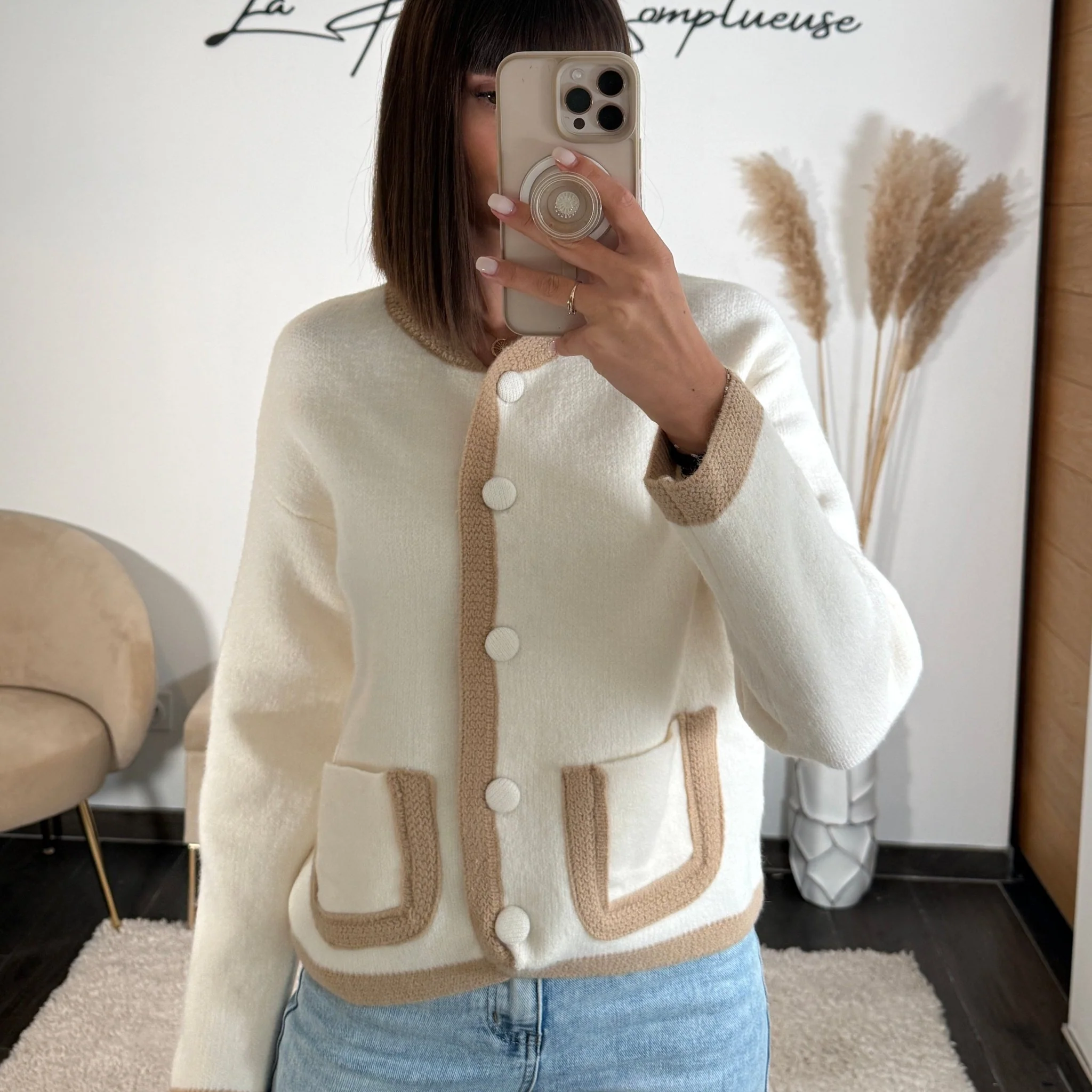 GILET ECRU DIEGO