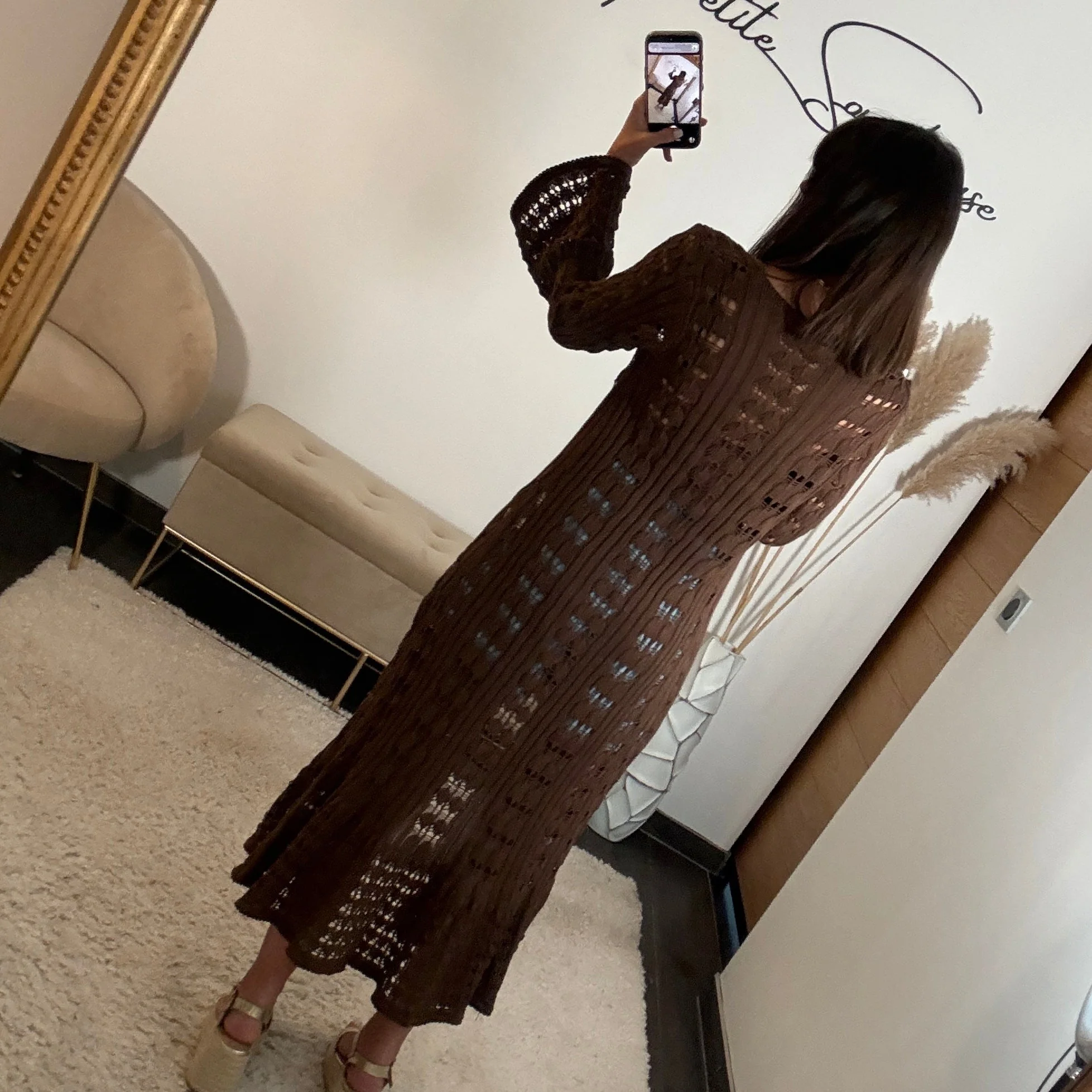 GILET LONG CHOCO - Image 2