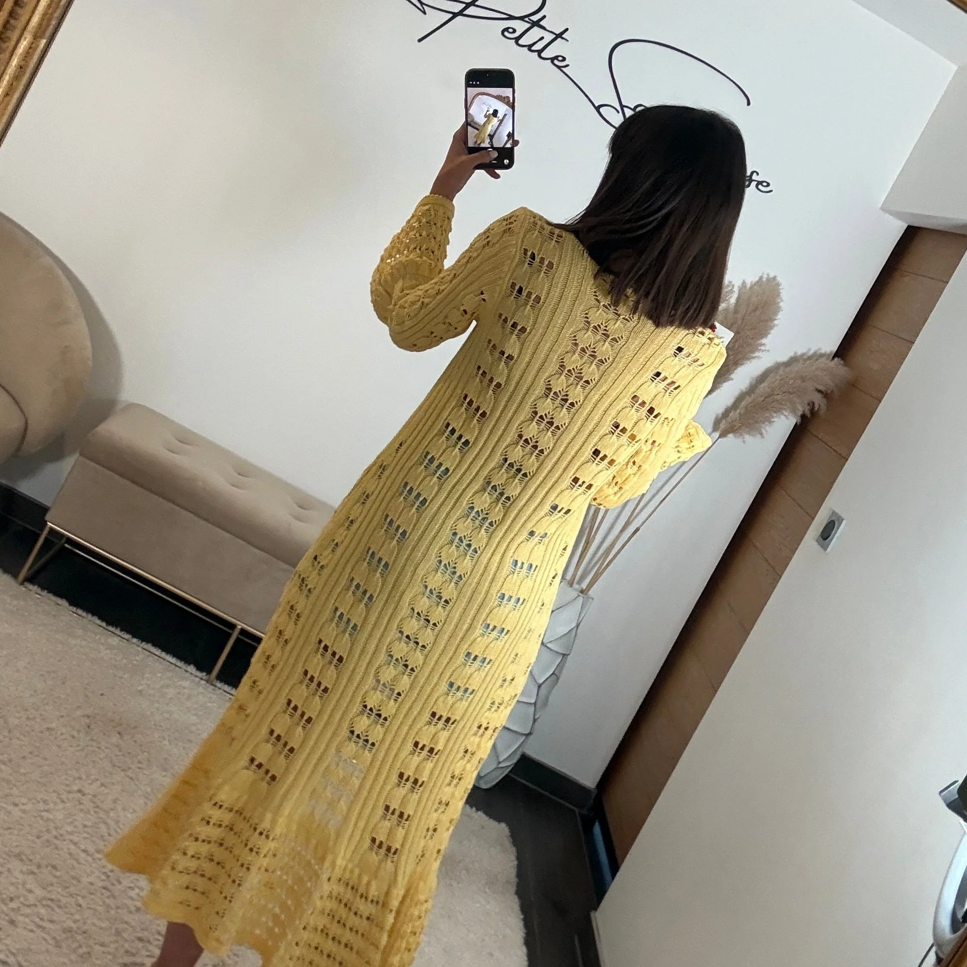 GILET LONG JAUNE - Image 3