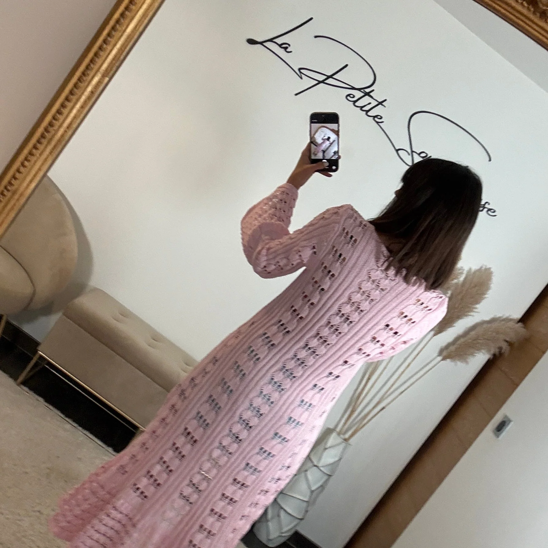 GILET LONG ROSE - Image 3