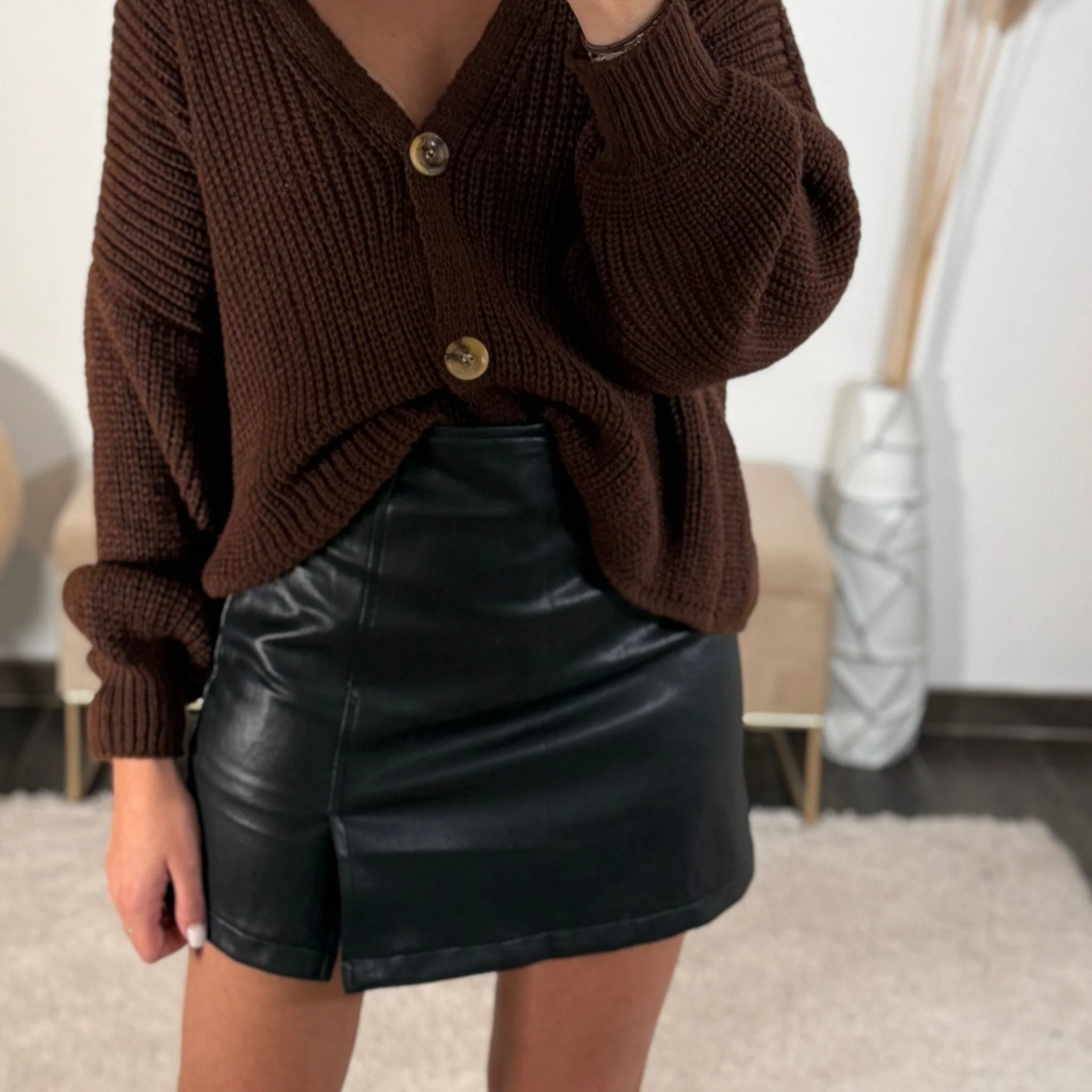 GILET MAILLE BABY CHOCO - Image 3