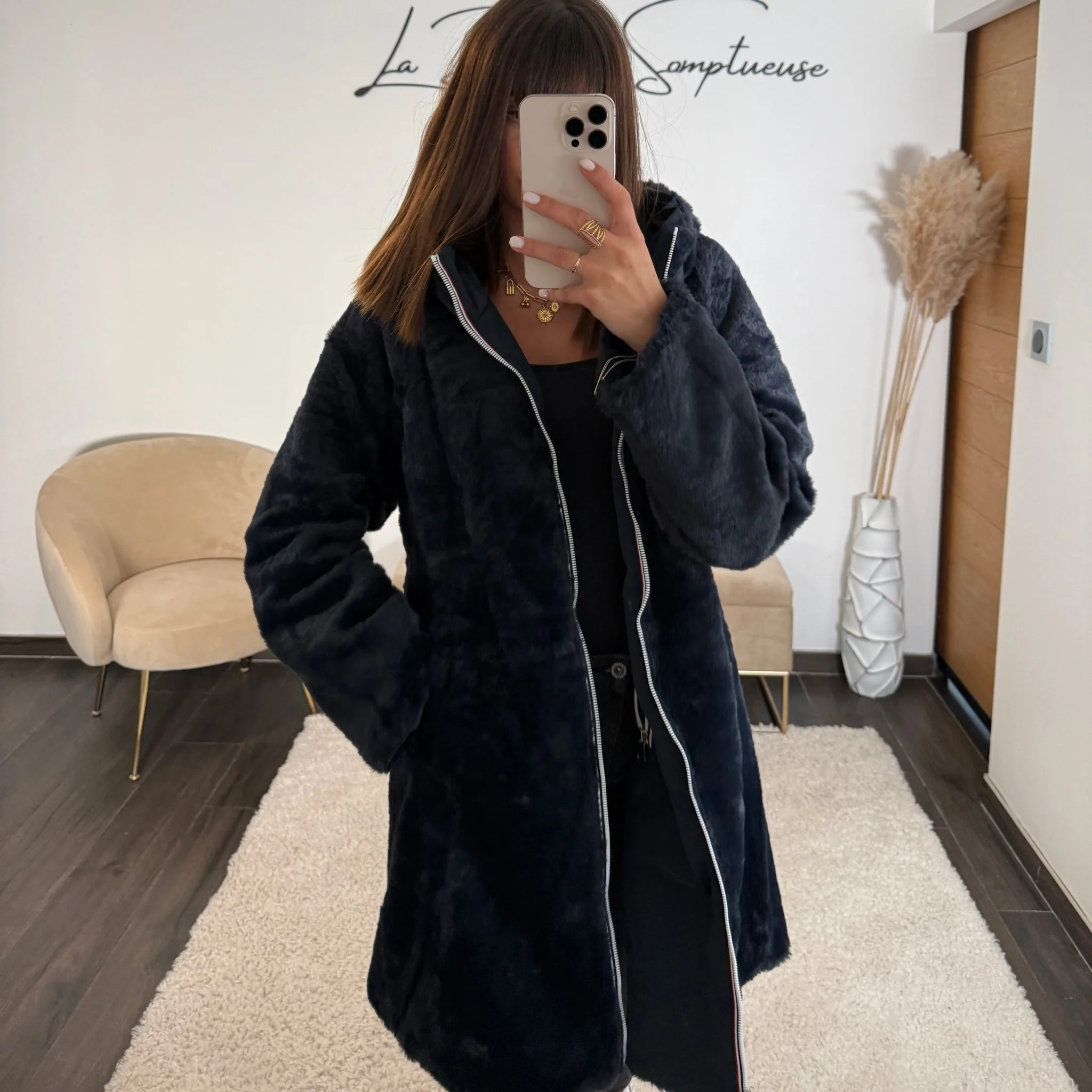IMPERMEABLE REVERSIBLE POLAIRE BLEU MARINE - Image 5