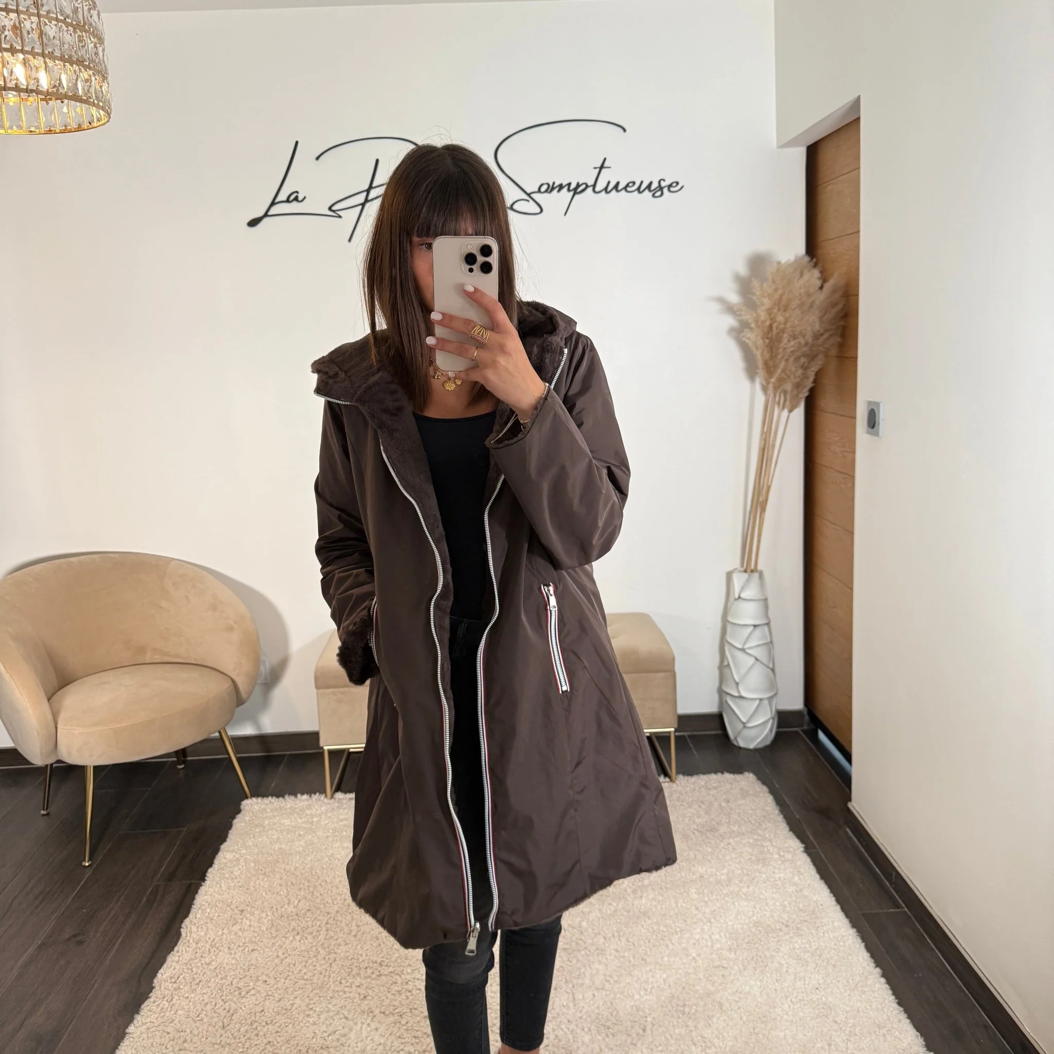IMPERMEABLE REVERSIBLE POLAIRE CHOCO - Image 3