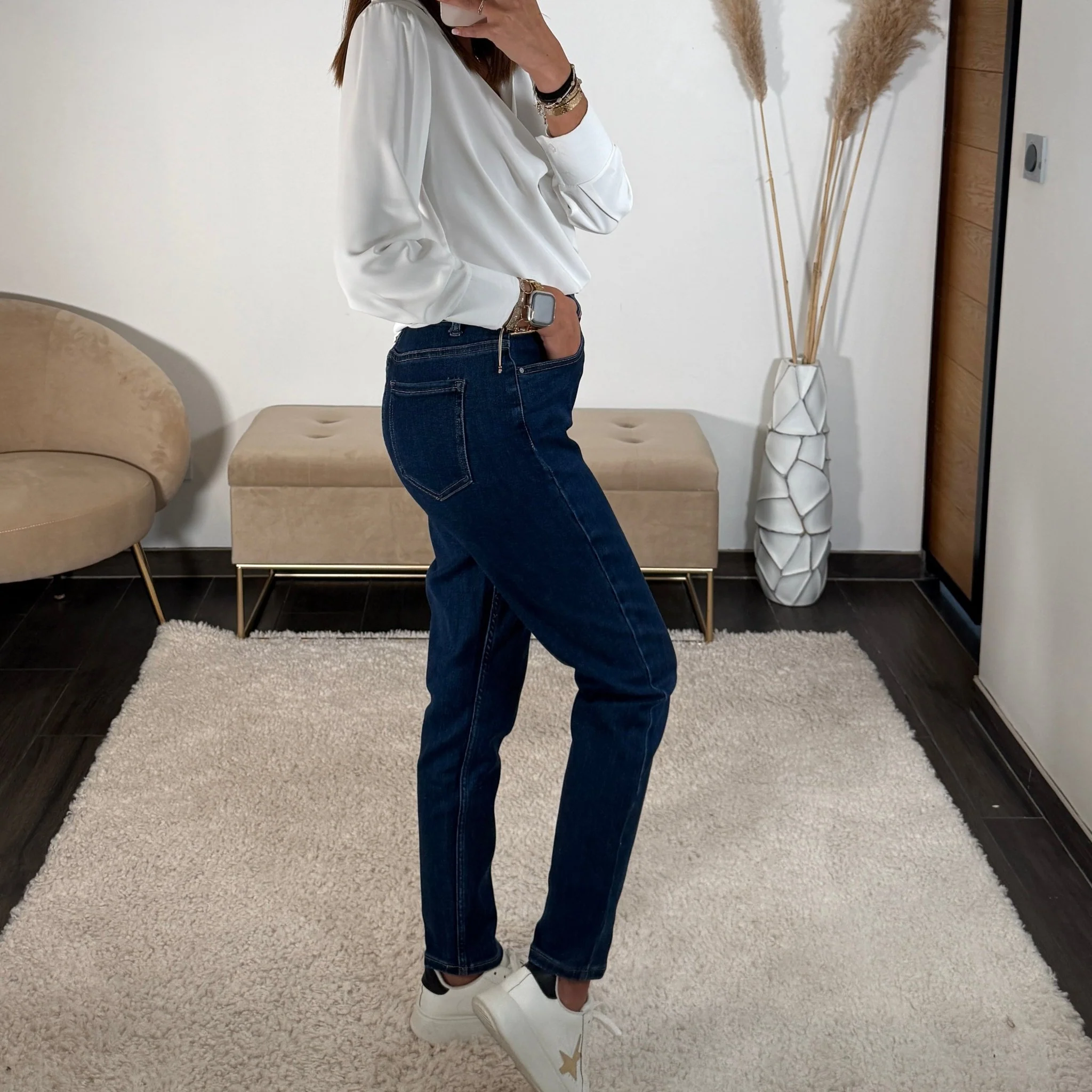 JEAN MOM LOUIS BLEU FONCE - Image 4
