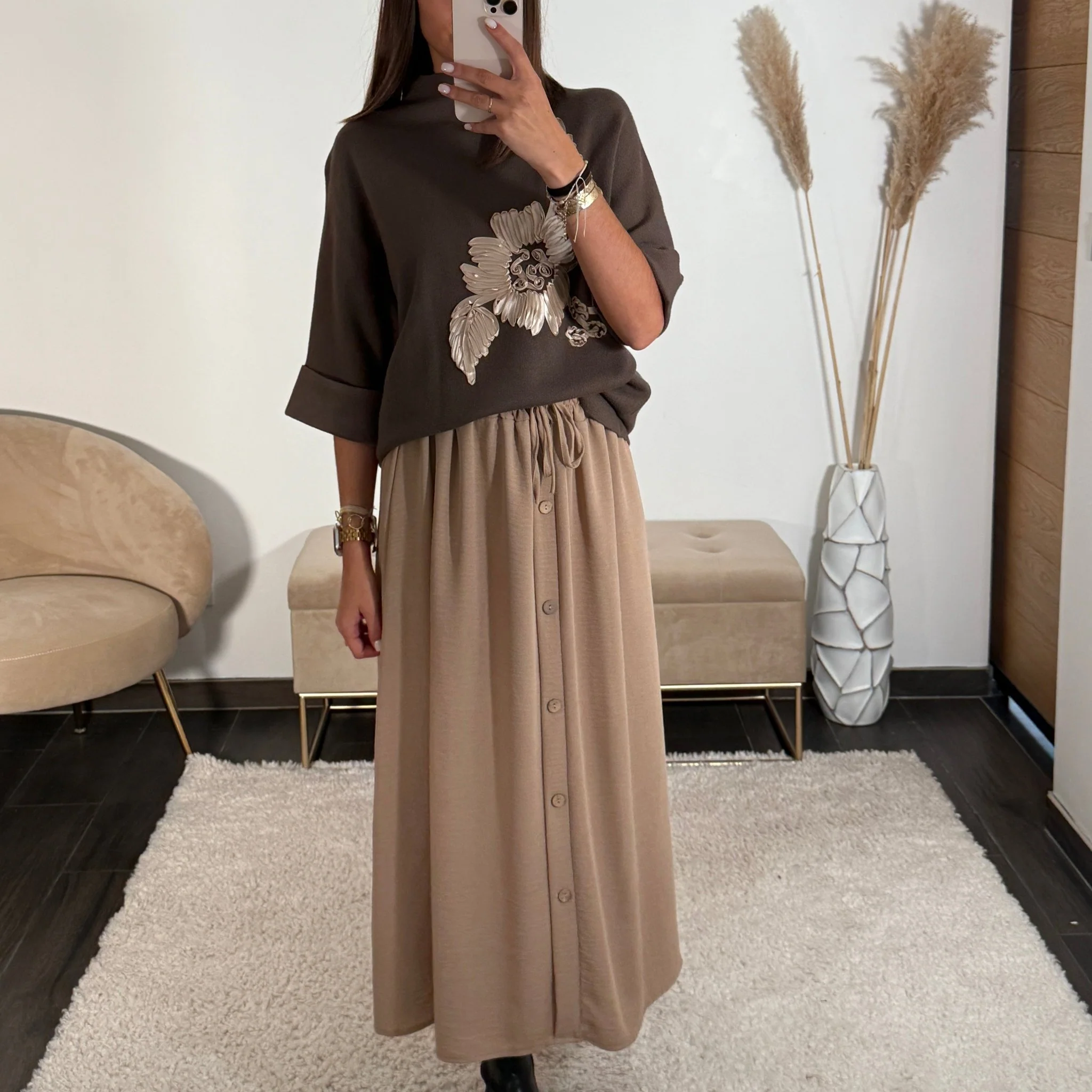 JUPE BEIGE ANASTIA - Image 3